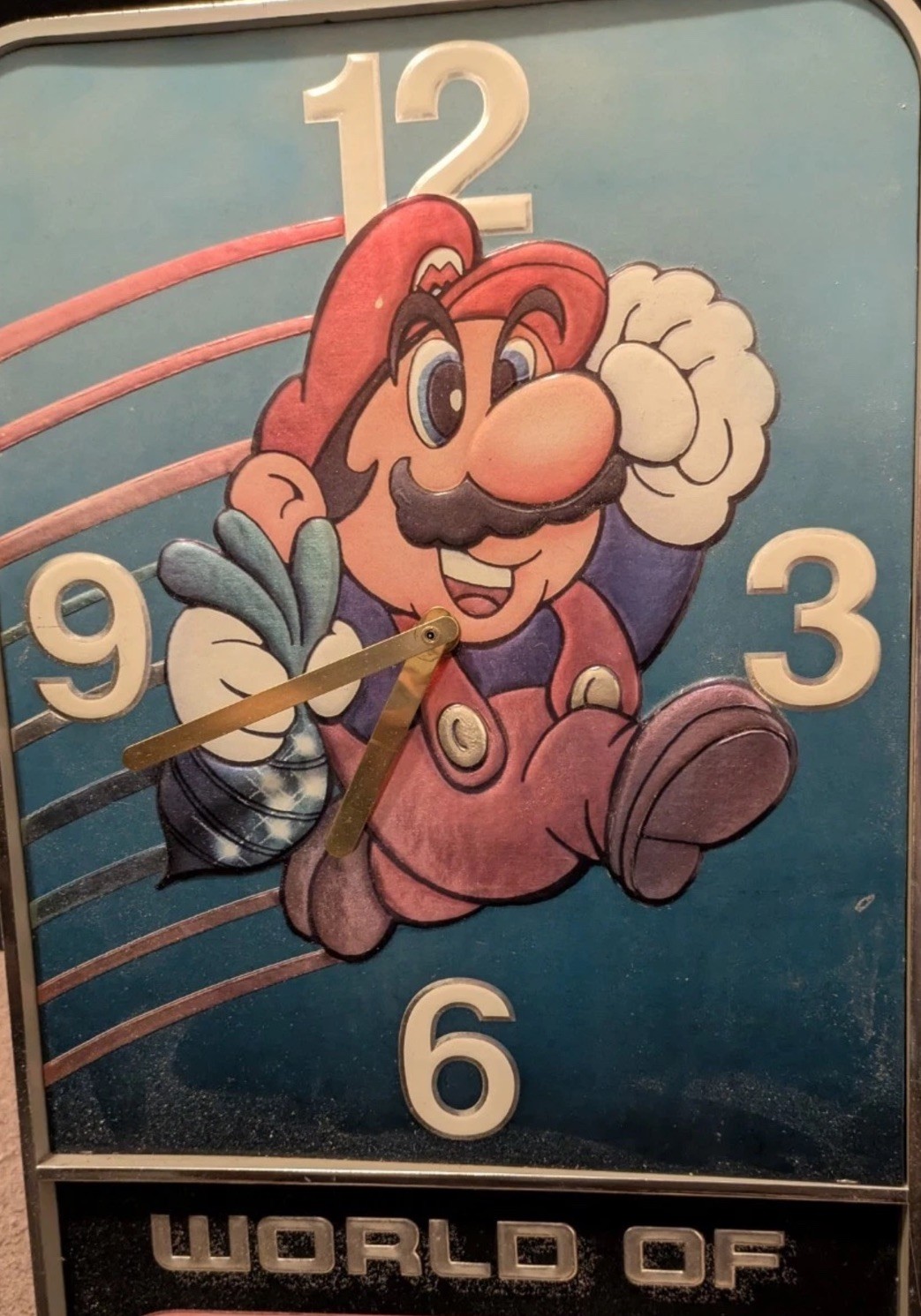 Nintendo NES Super Mario 2 Display Promo Sign Clock WON World Standee Original