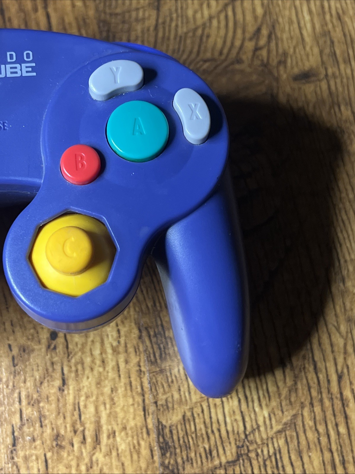 Nintendo GameCube OEM Controller Purple Indigo DOL-003 WEAR Tested