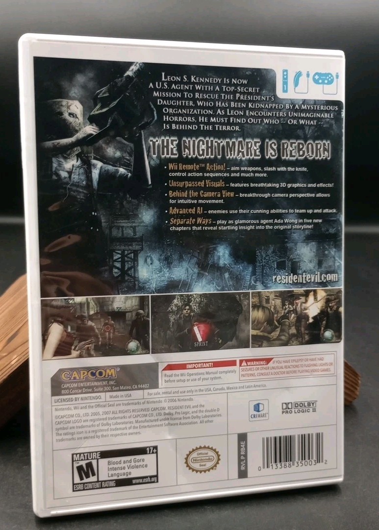 Resident Evil 4 Nintendo Wii Edition TESTED & WORKING READ & PHOTOS