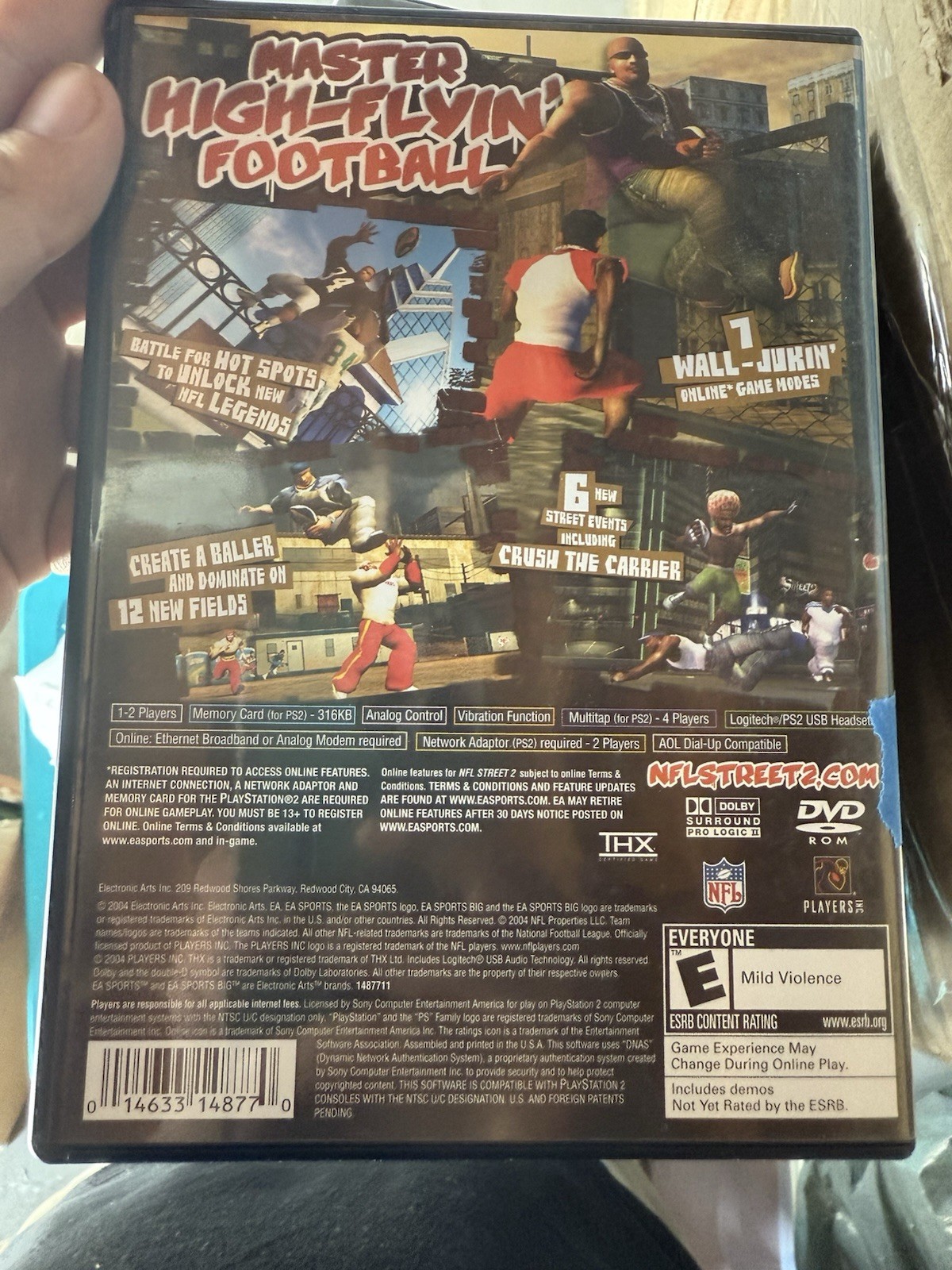 NFL Street 2 PS2 EA SPORTS BIG 2004 Multiplayer Online E Rated NTSC CIB-Tested