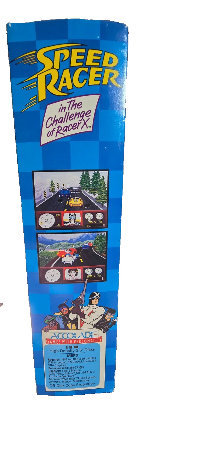 Speed Racer Accolade 3.5″ PC Computer Game Big Box Used