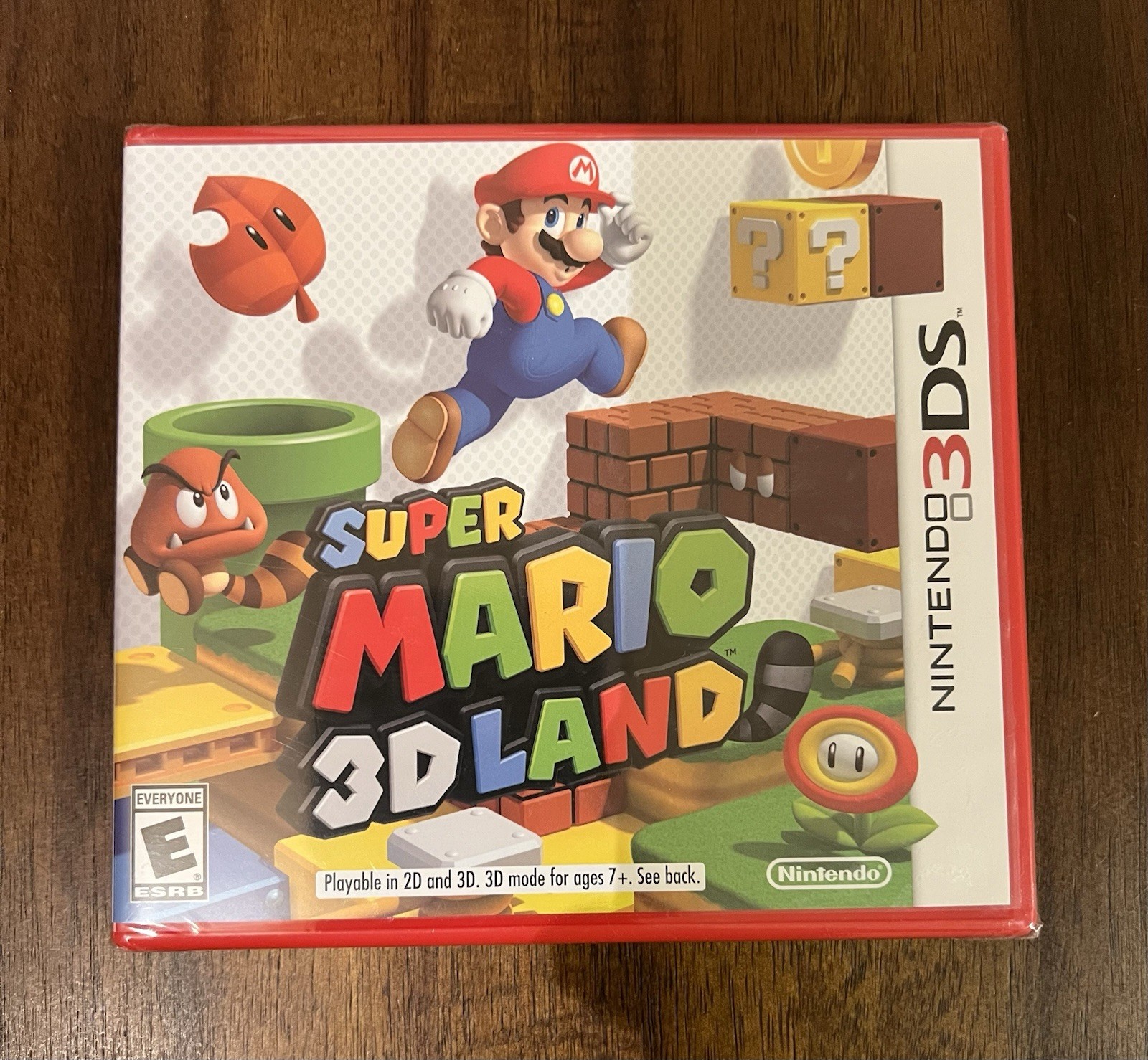 SUPER MARIO 3D LAND Nintendo 3ds Red Case NEW SEALED