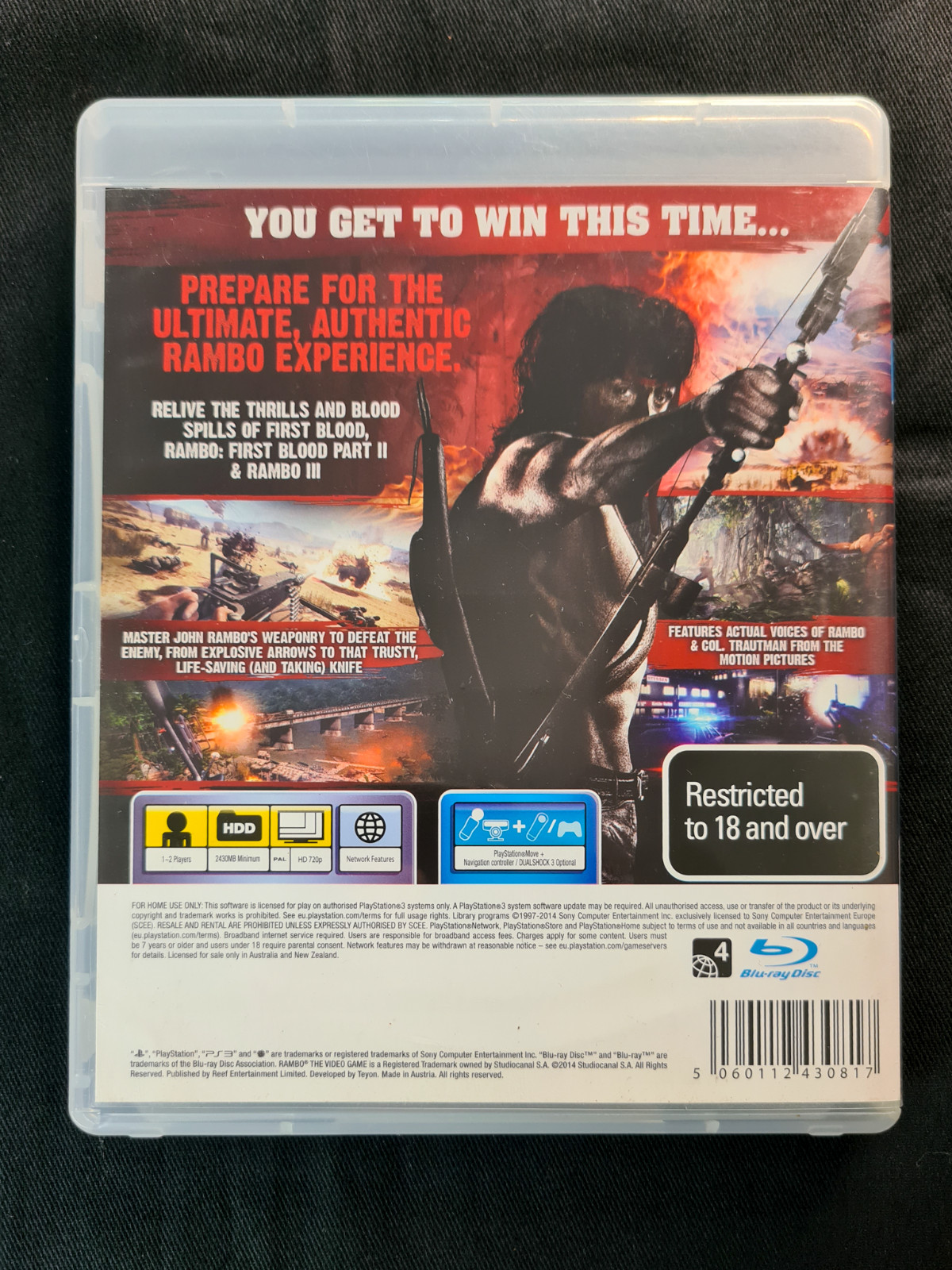 Rambo: The Video Game (PS3) ~ Complete / Very Good Condition!