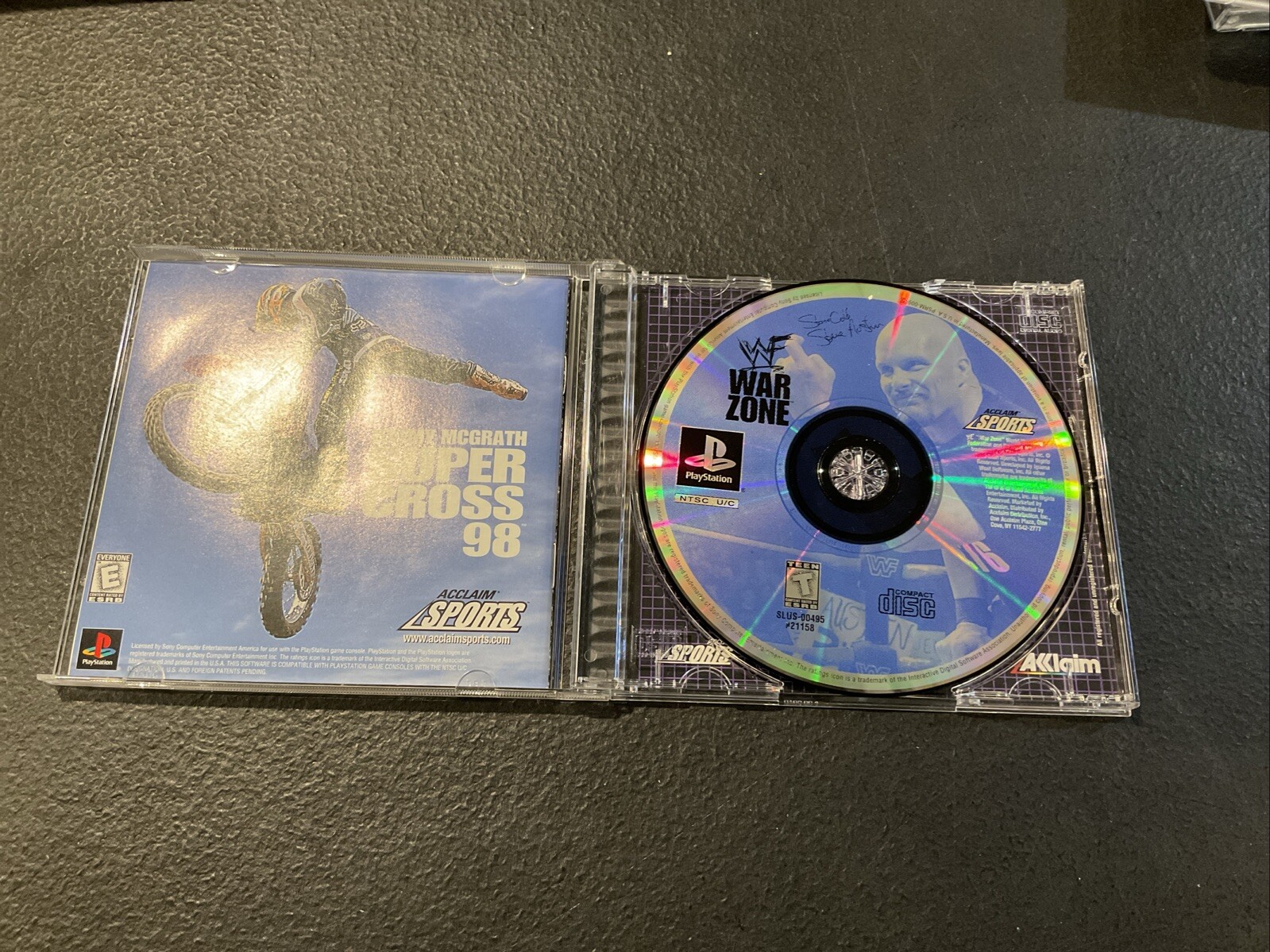WWF Warzone PS1 PlayStation 1 + Reg Card – Complete CIB