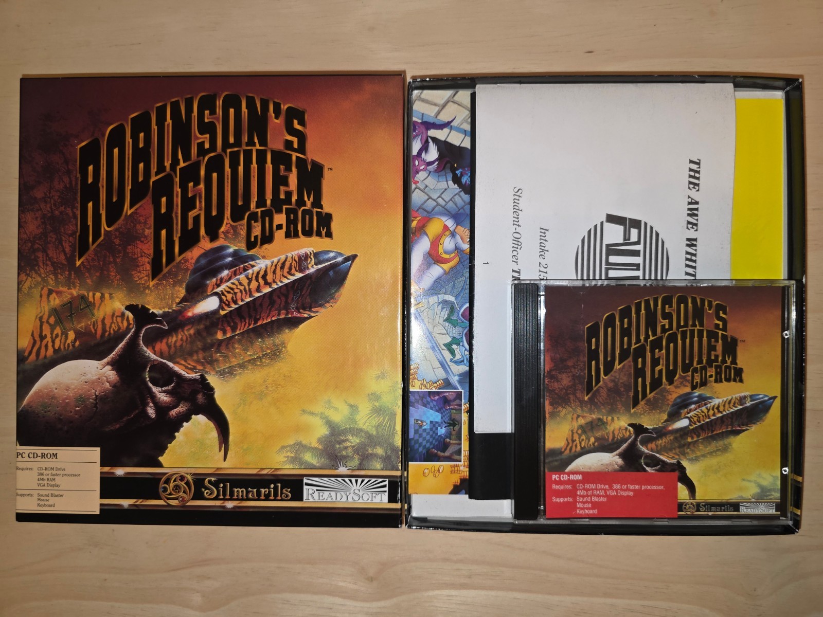 Robinson’s Requiem 1994 IBM PC Game by Silmarils on CD-ROM – CIB!