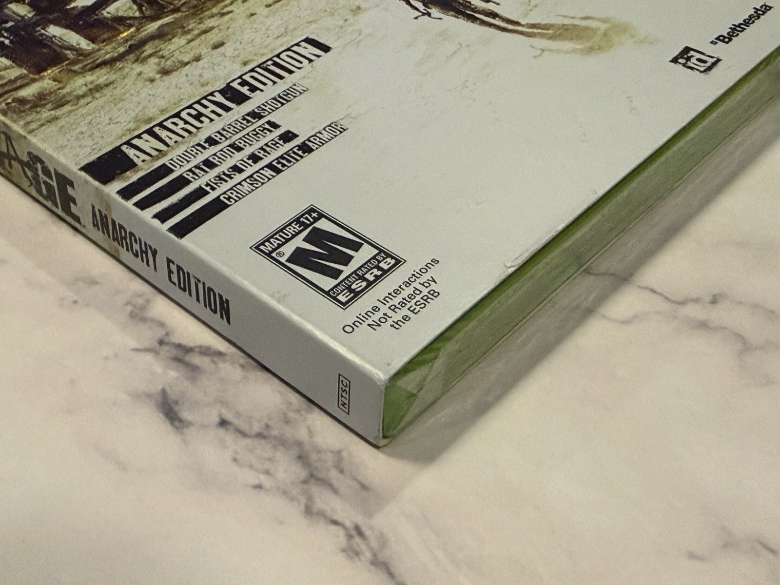 Rage Anarchy Edition SLIPCOVER First Print Xbox 360 NEW & FACTORY SEALED
