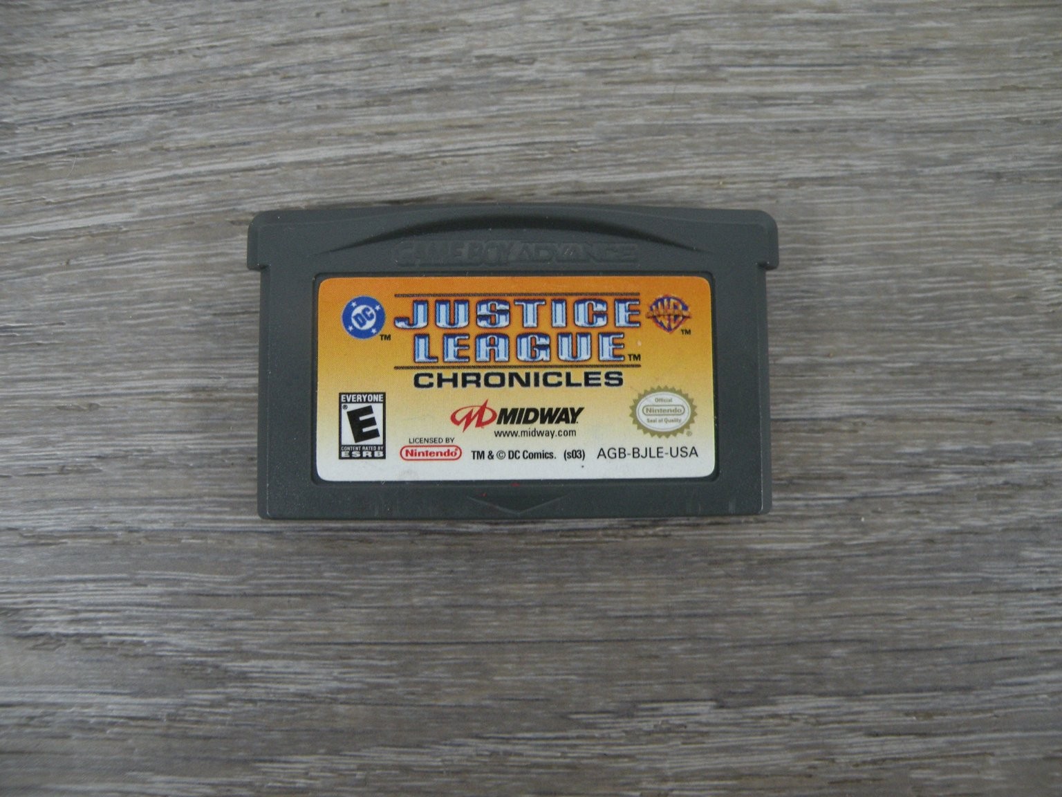 Justice League Chronicles Game Boy Advance Video Game DC Comics GBA Midway