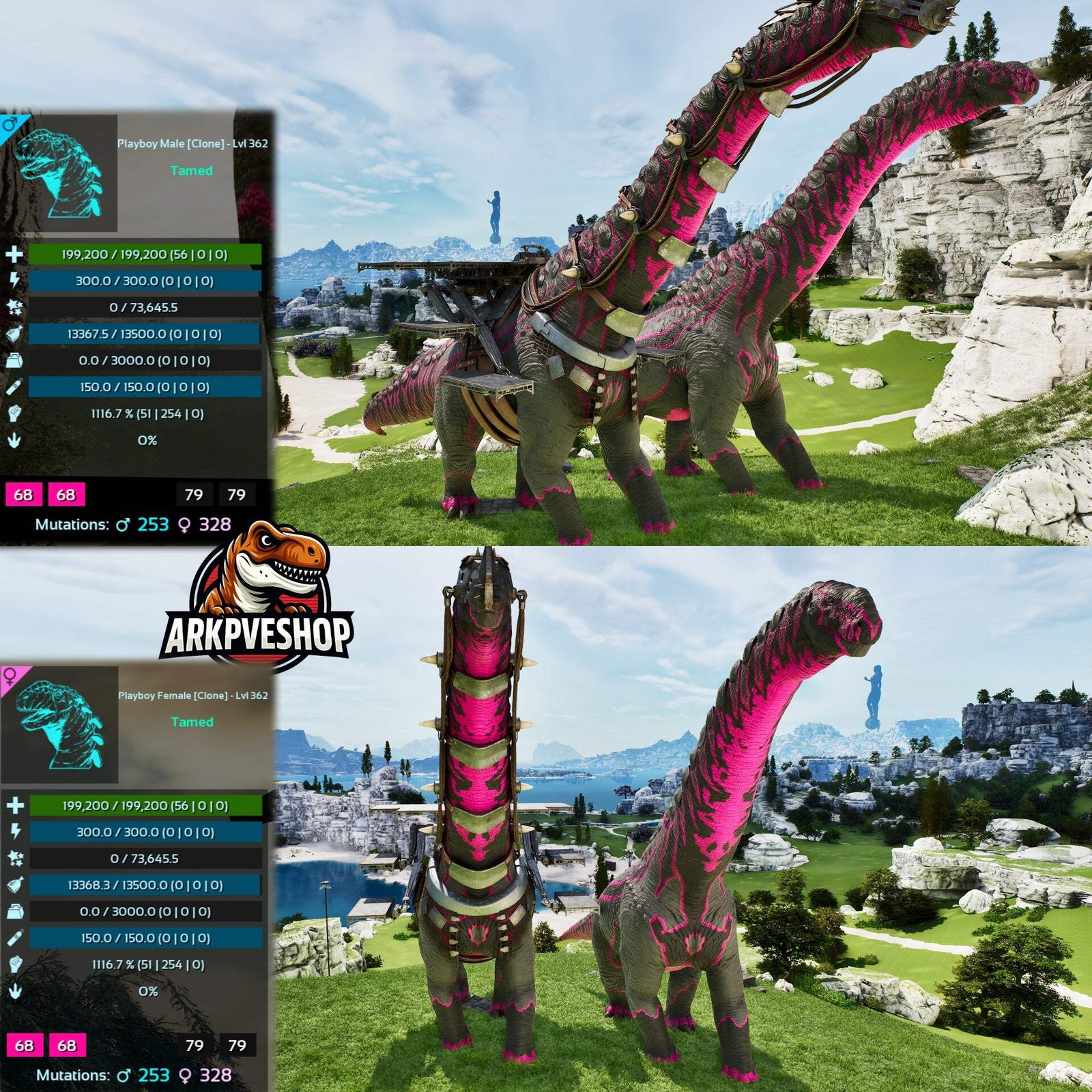 ASA PVE 🦖ARK Survival Ascended Dreadnoughtus Dreadno 362Lvl