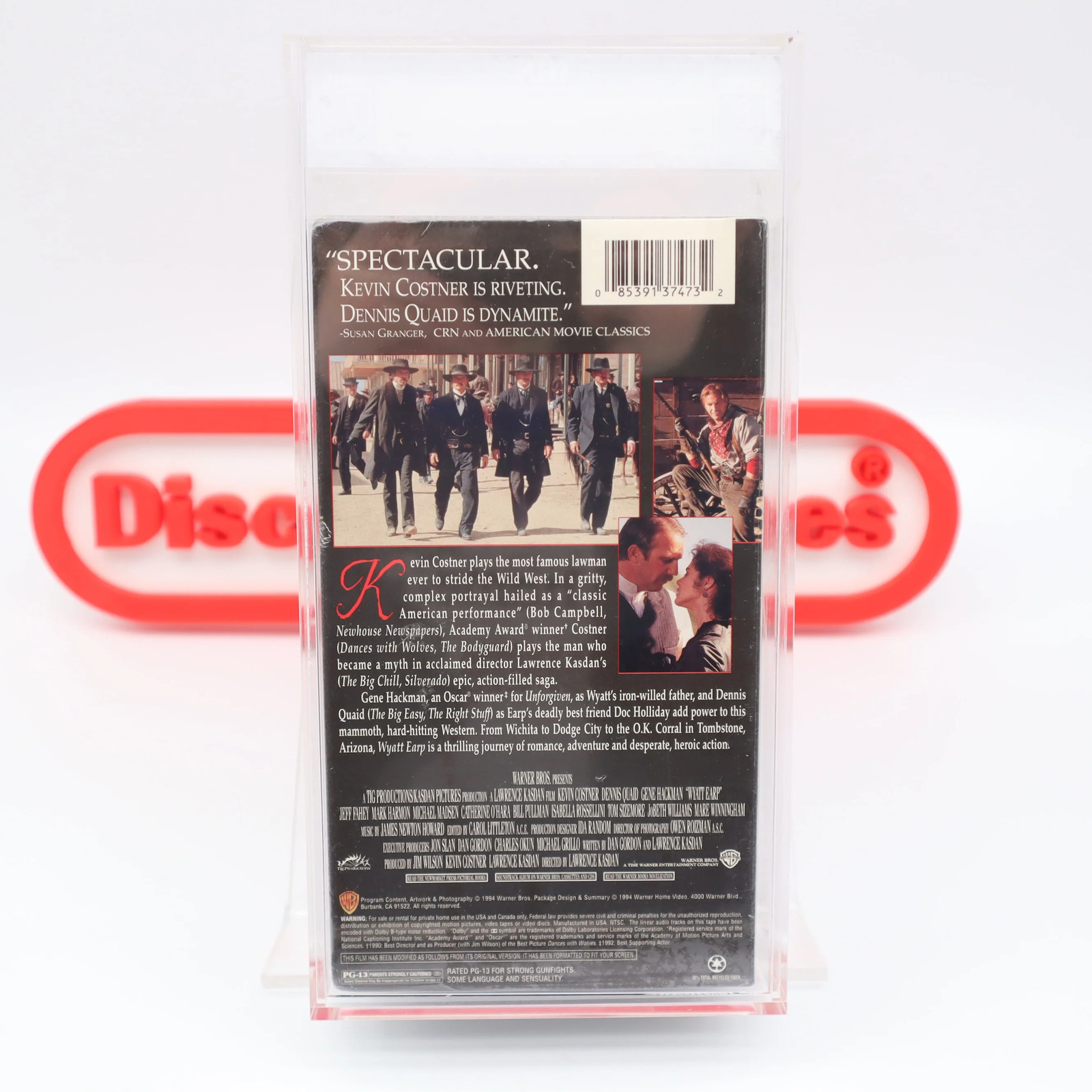 WYATT EARP DOUBLE VHS SET! IGS GRADED 8.0 BOX & 7.5 SEAL! NEW & Sealed! (VHS)