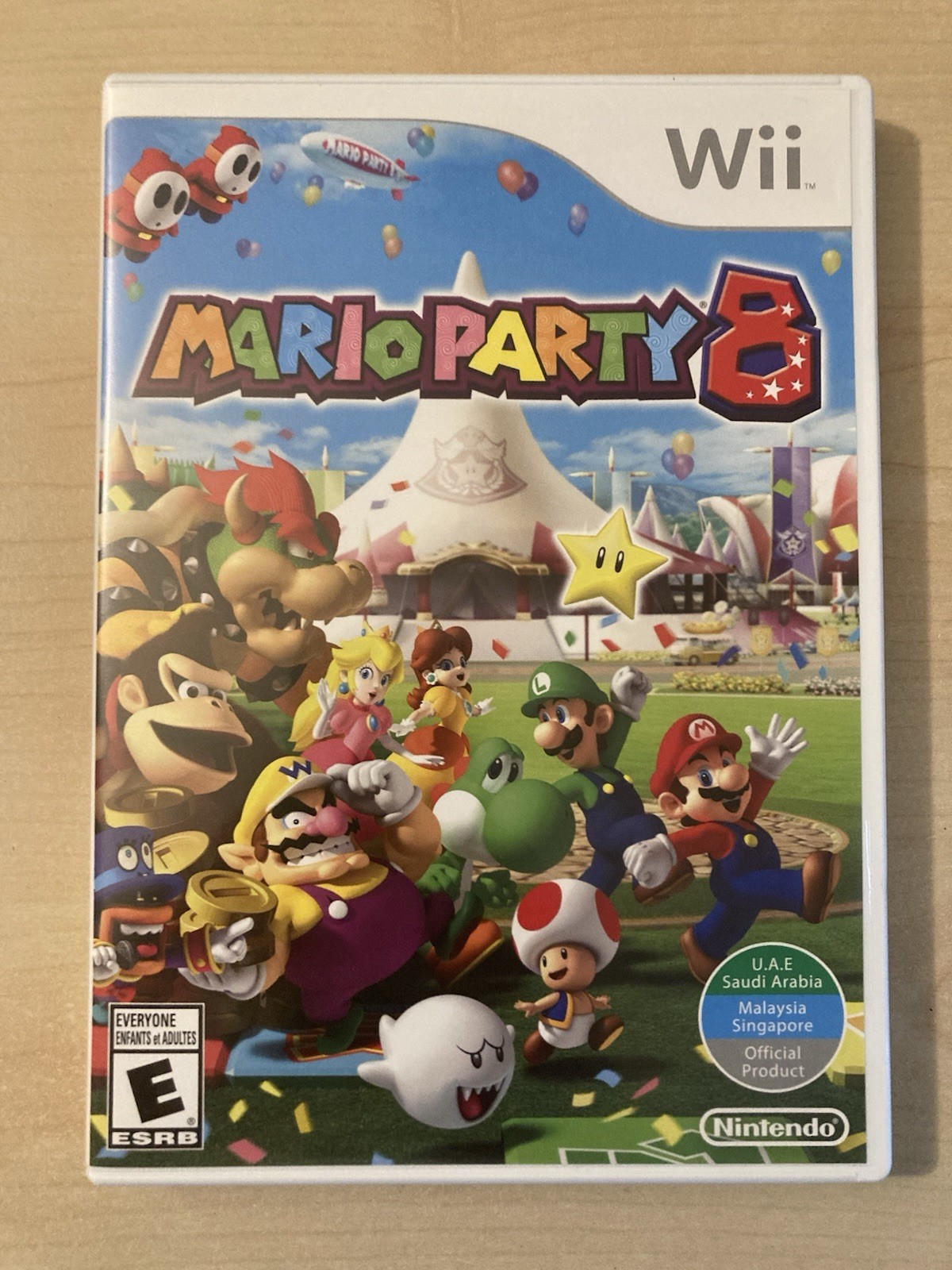 Mario Party 8 (Nintendo Wii, 2007) UAE Saudi Arabia Malaysia Singapore edition