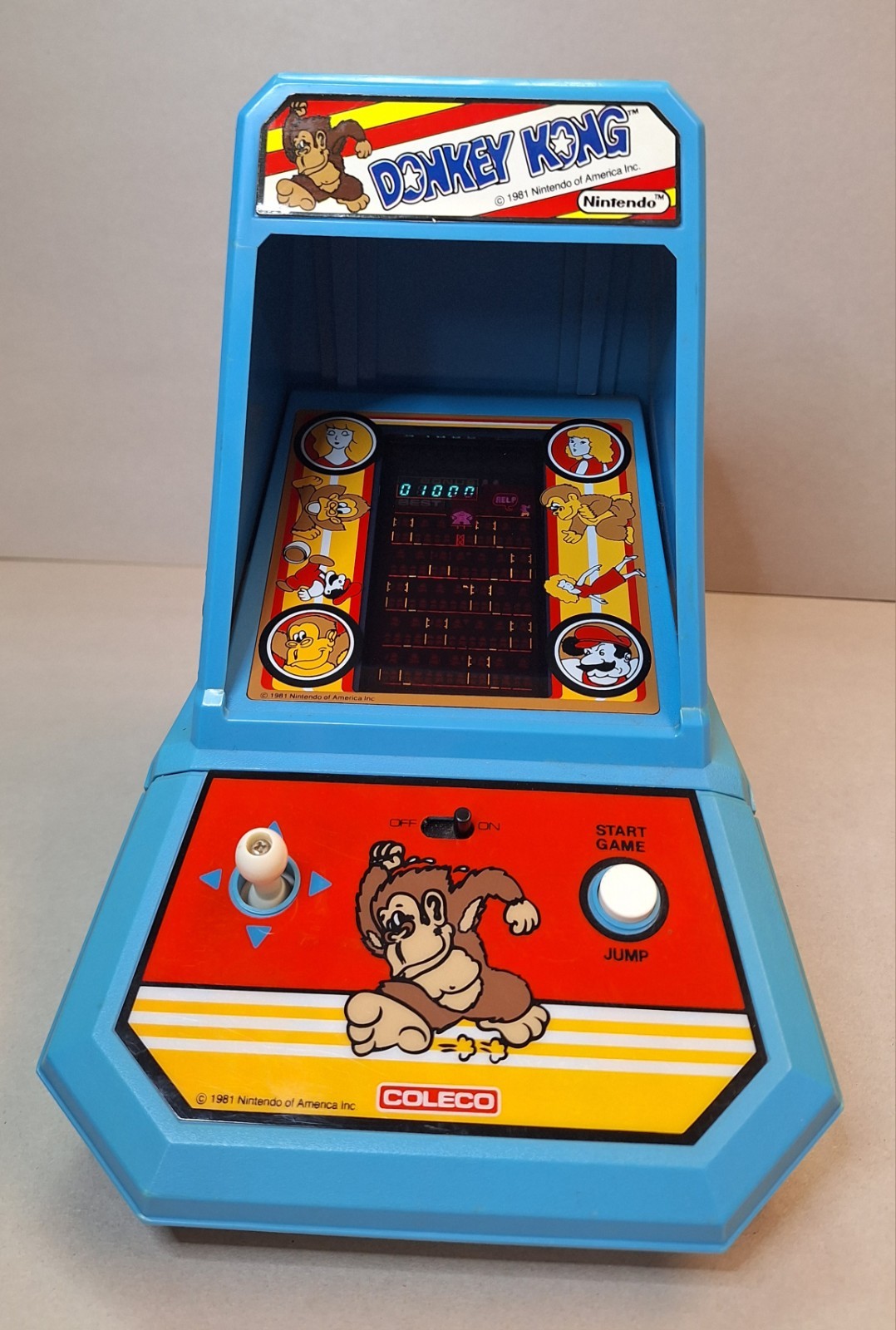 Vintage 1981 Coleco – Donkey Kong Mini Tabletop Arcade Game Nintendo WORKS