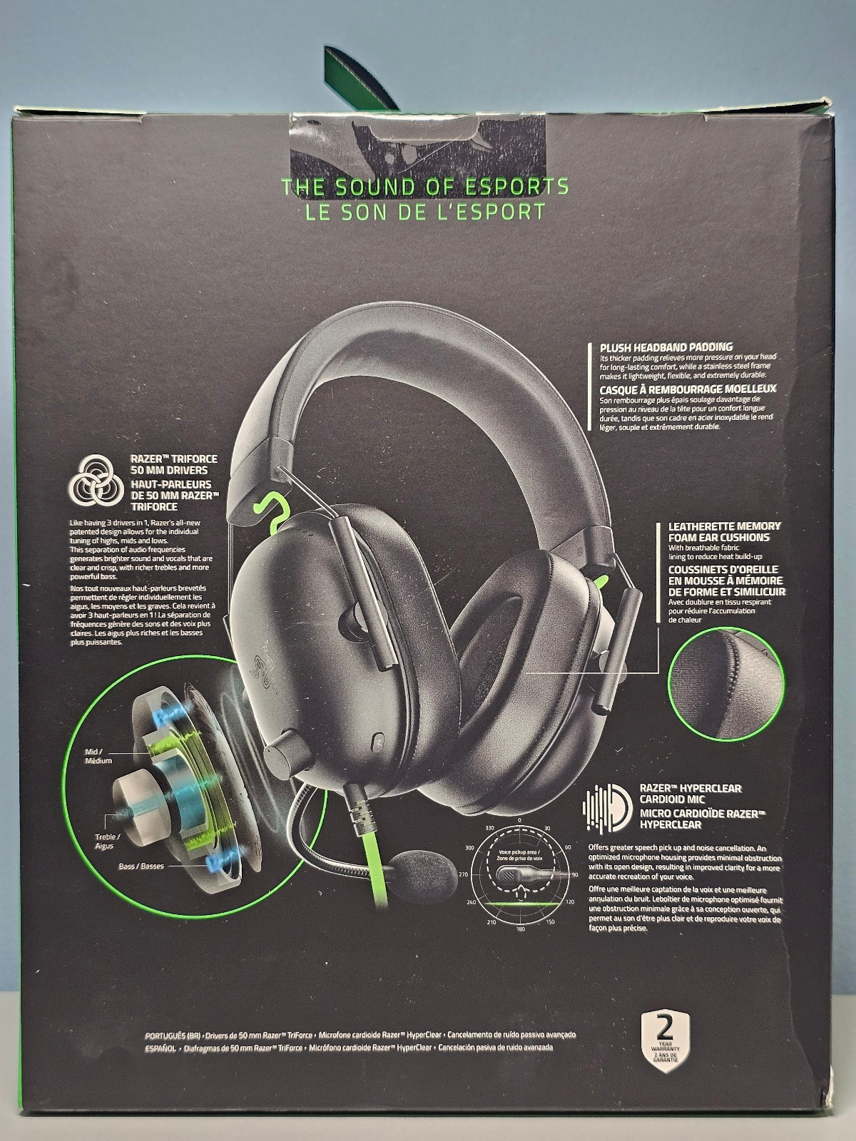 Razer BlackShark V2 X Multi-Platform Wired Esports Headset -New! Sealed!