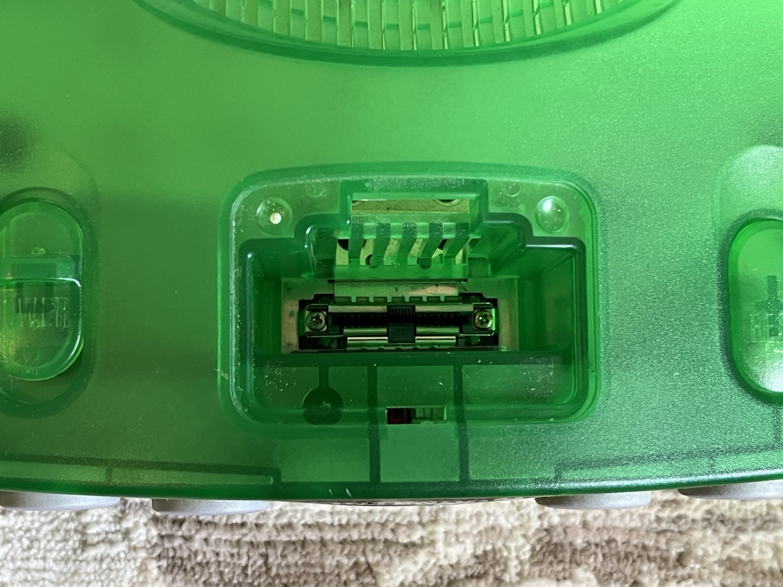 Nintendo 64 Funtastic Clear Jungle Green Console Only NUS-001 Tested NICE SHAPE