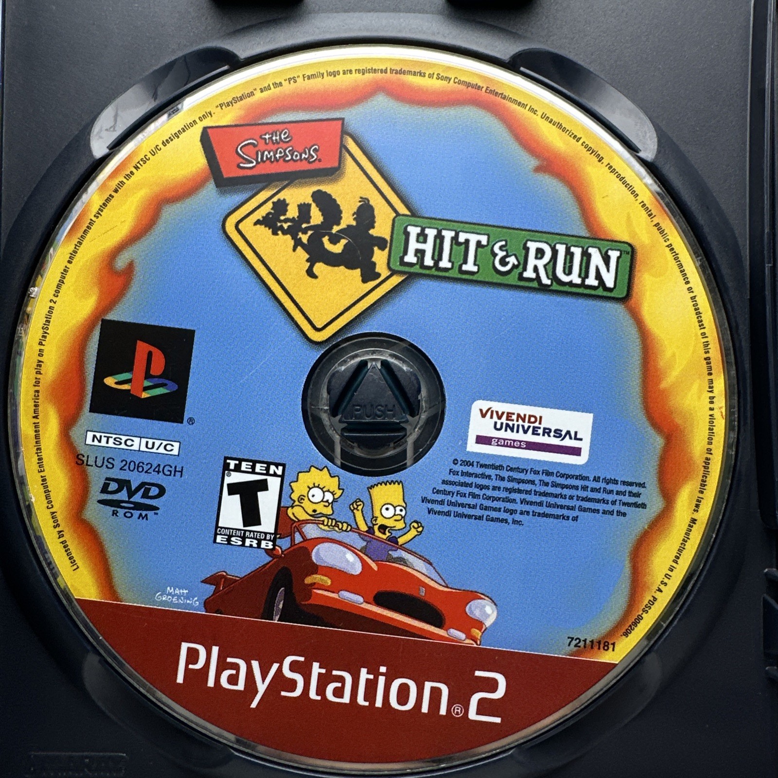 The Simpsons Hit and Run (Sony PlayStation 2 PS2, 2003) Complete Tested