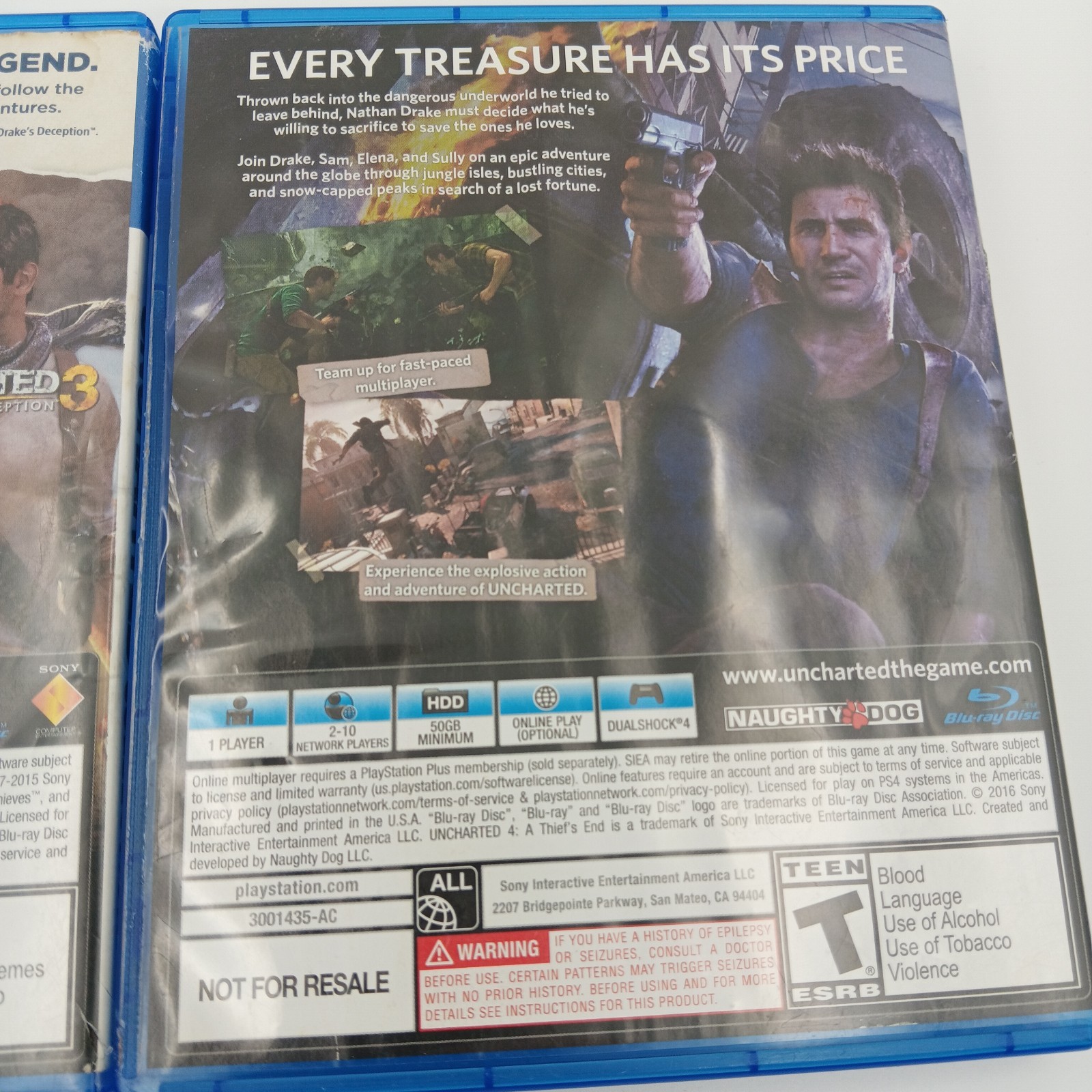 Uncharted Nathan Drake Collection + Uncharted 4 Bundle Playstation 4 READ