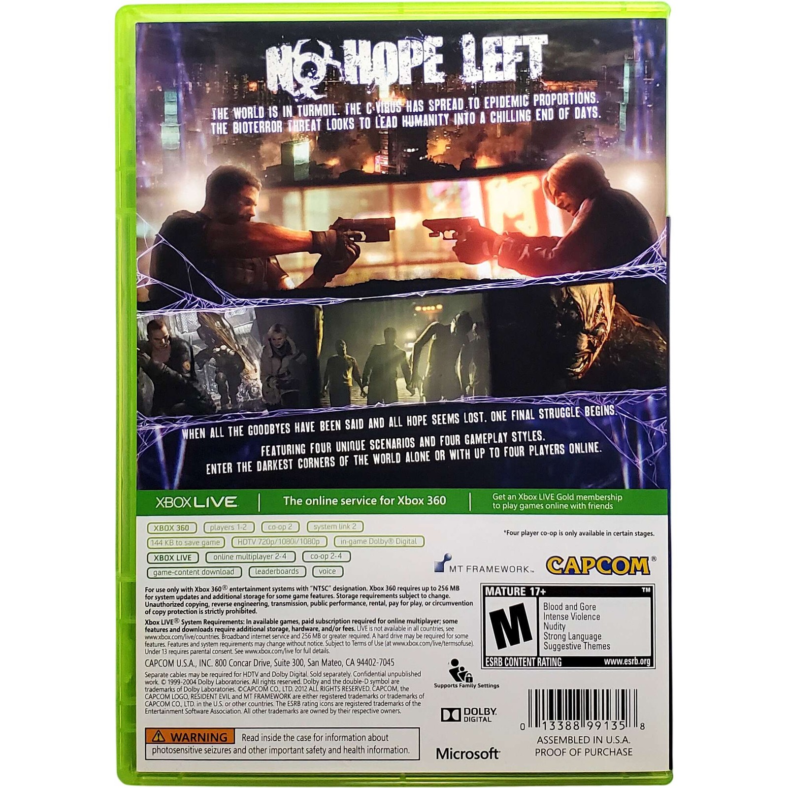 Resident Evil 6 – Microsoft Xbox 360 Pristine Tested Authentic 1Y Guarantee