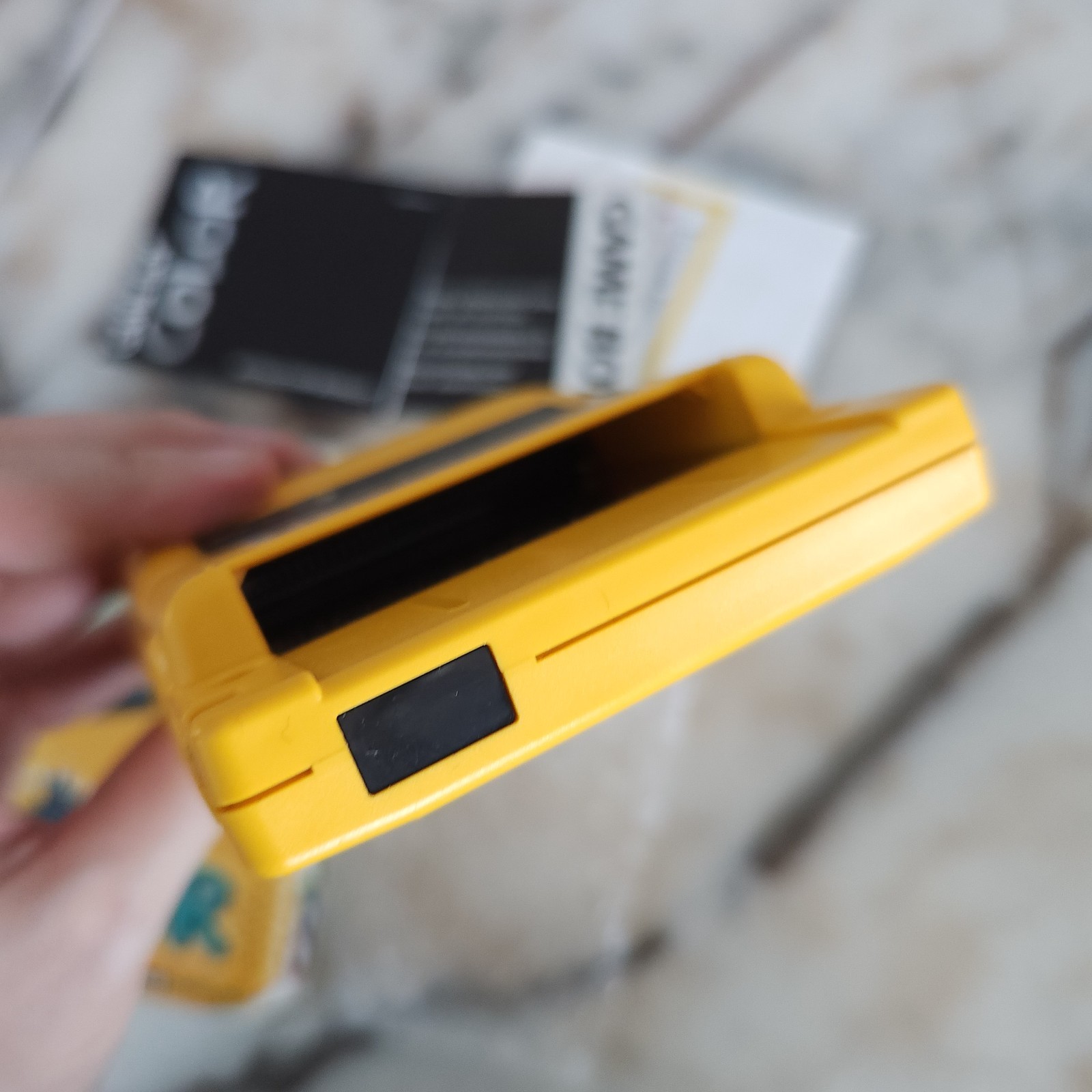 FIRST PRINT Game Boy Color GBC Dandelion Yellow CIB VERY GOOD CONDITION