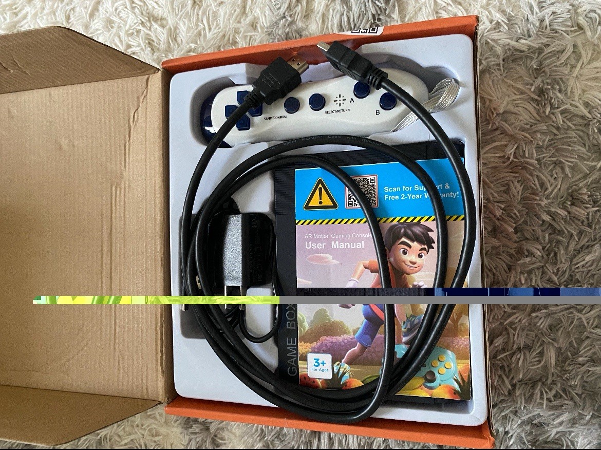 AR Motion Gaming Console Plug & Play Video Game System for Kids & Family Fun