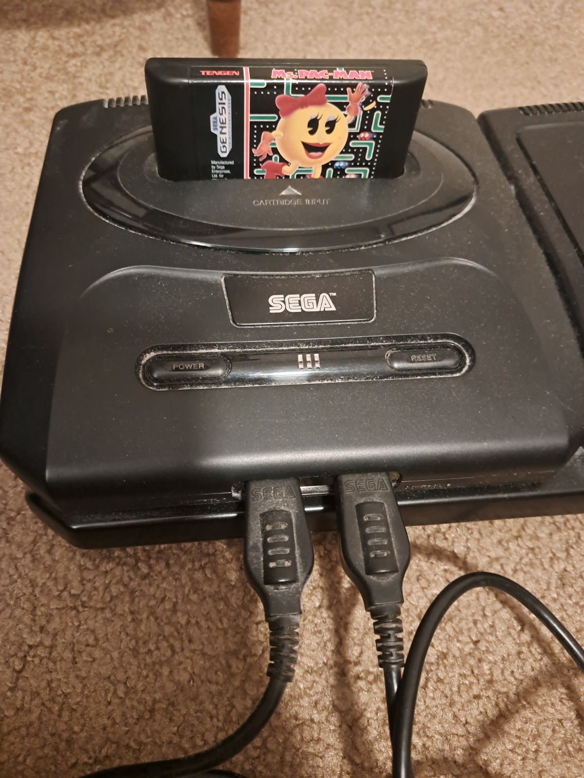 Sega Genesis CD Console. Comes with all of the cords, 2 controllers, and 3 games