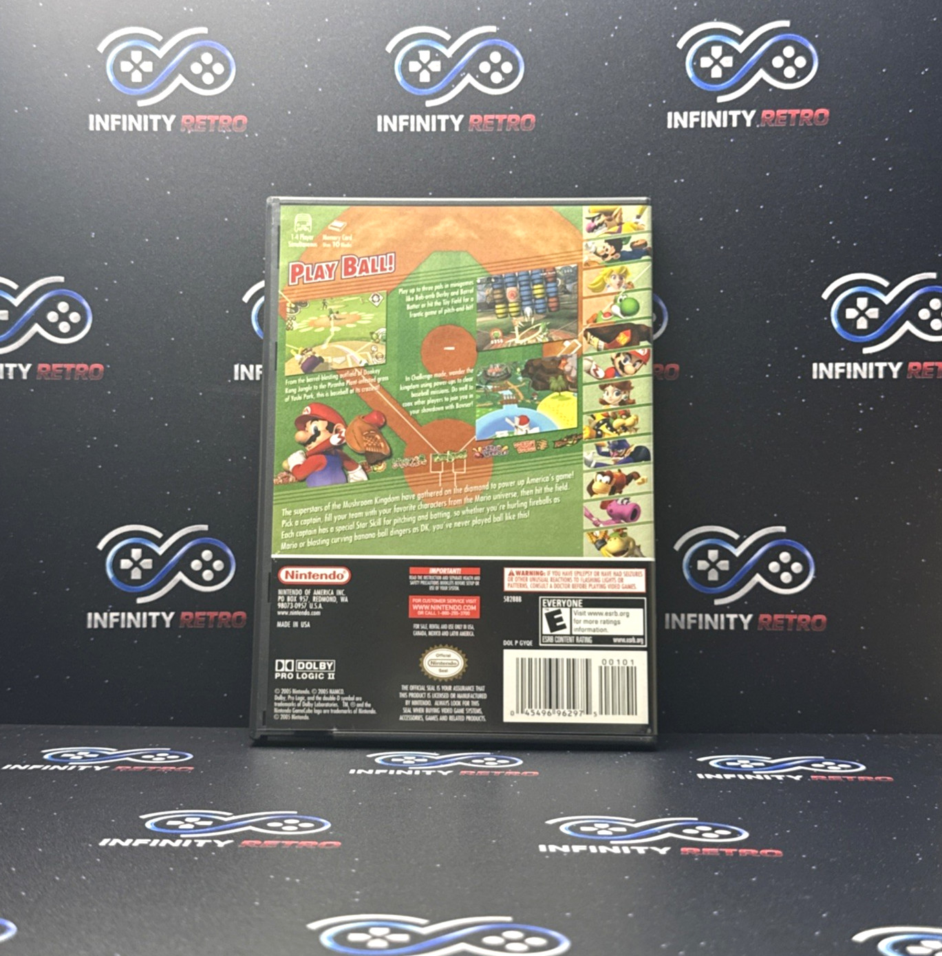 Mario Superstar Baseball Nintendo GameCube CIB Refurbished Tested Free Shipping