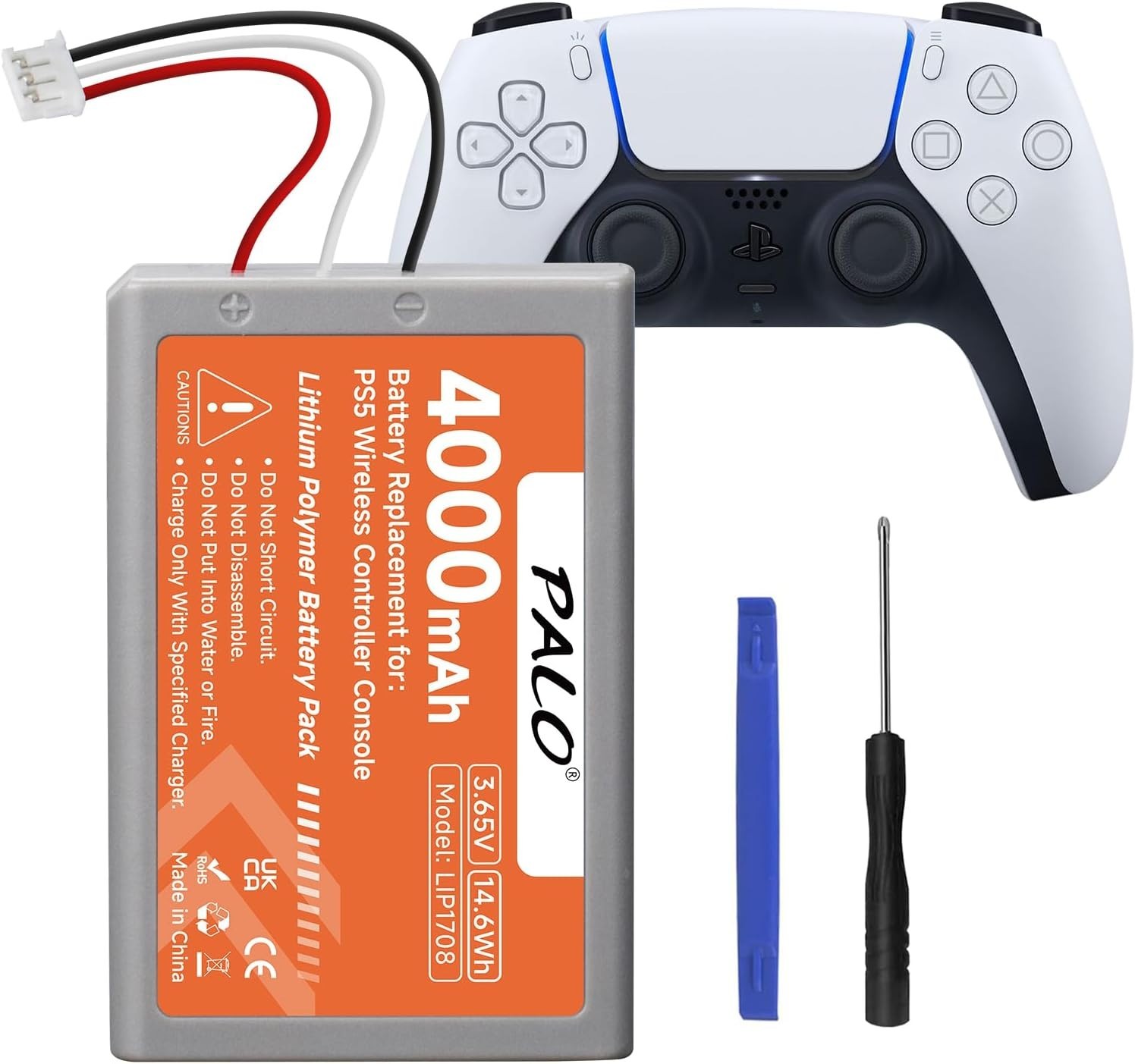 Ultimate PS5 Controller Battery – 4000mAh Lithium Polymer with Tools Included