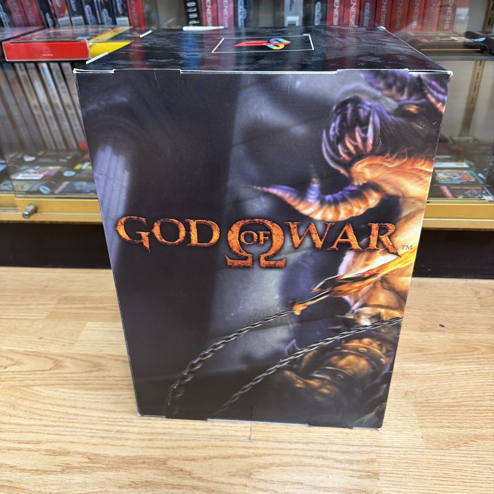 God Of War PlayStation 2 Store Promo 3D CUBE Pop Out Free Shipping