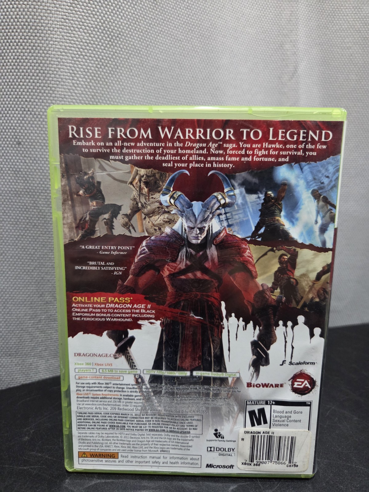 Dragon Age 2 (Xbox 360, 2011) Complete Tested Working – Free Ship