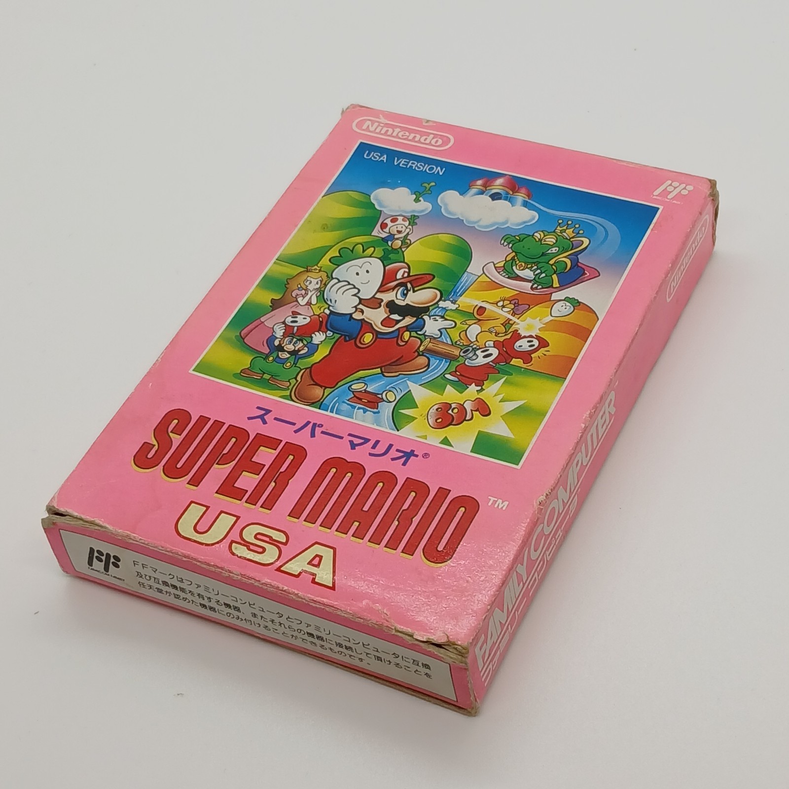 Famicom SUPER MARIO USA Box Manual Nintendo Japan HVC-MT