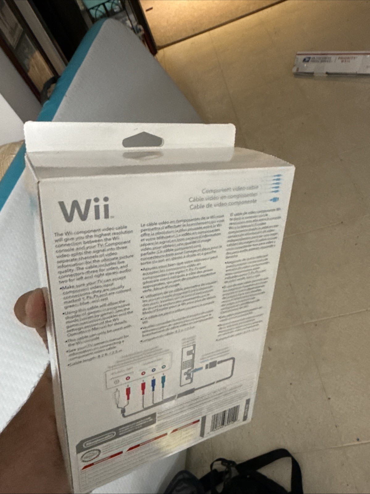 NEW! OEM Component Video Cables Red/Blue/Green (Nintendo Wii) Never Opened!