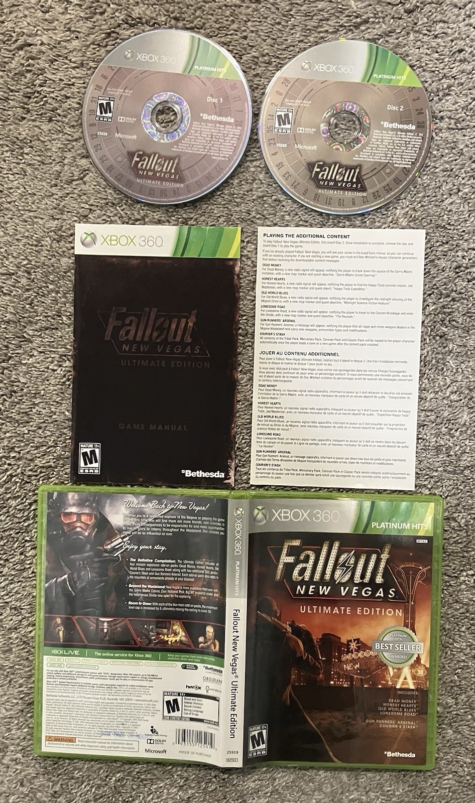 Fallout: New Vegas – Ultimate Edition (Xbox 360, 2012) Complete Next Day Ship