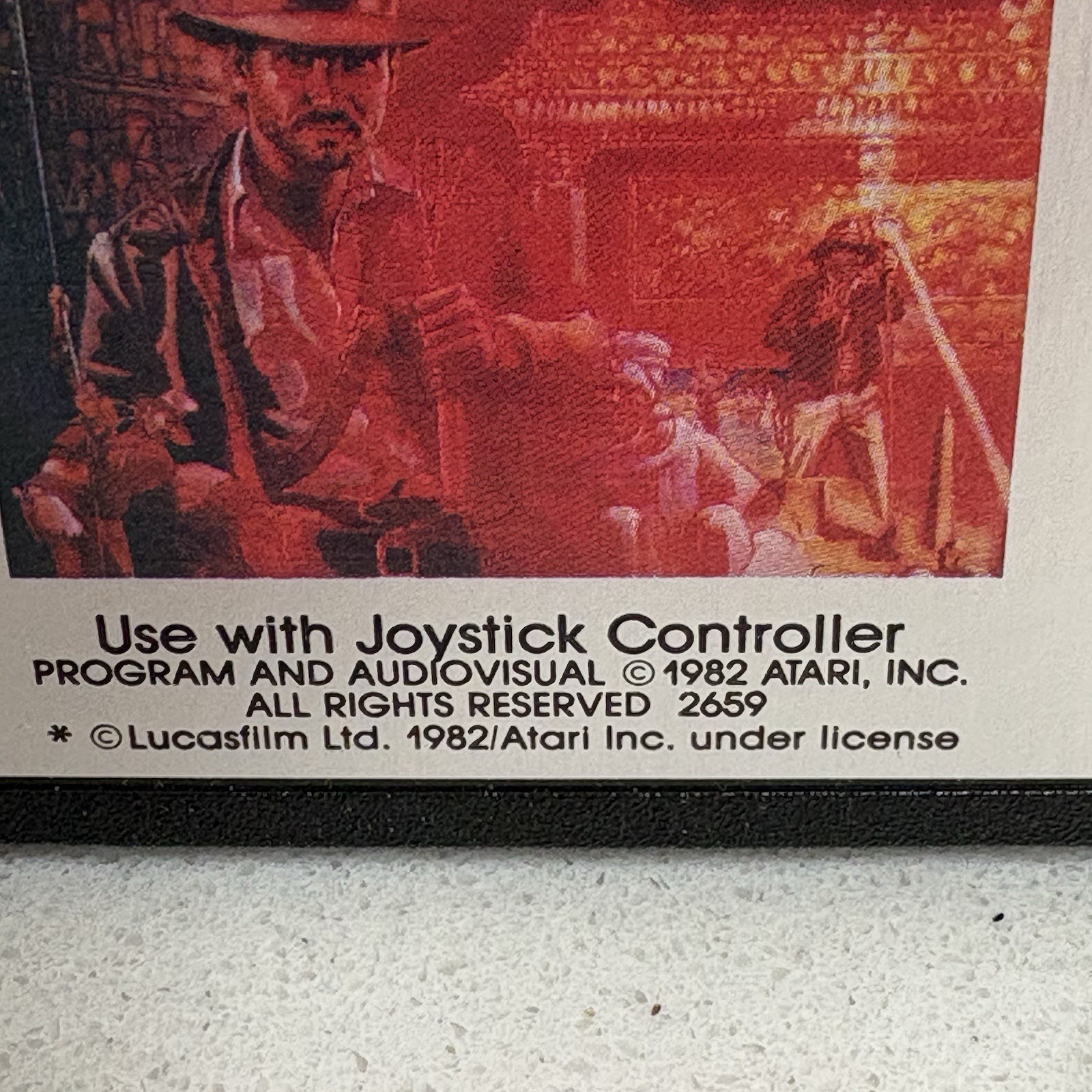 Raiders of the Lost Ark Atari 2600 Authentic Game Cartridge & Box