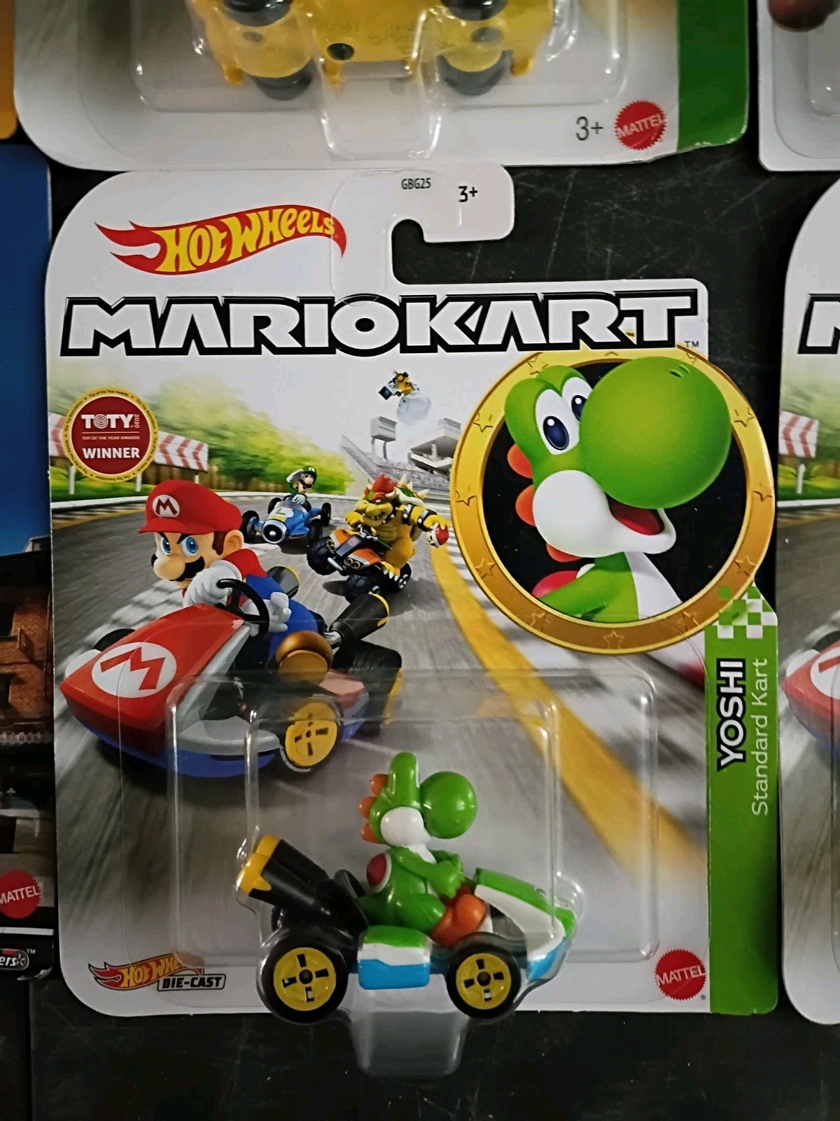 8-PK SUPER MARIO KART Hot Wheels Lot Movie Plumber Van Yoshi Peach Luigi Toad