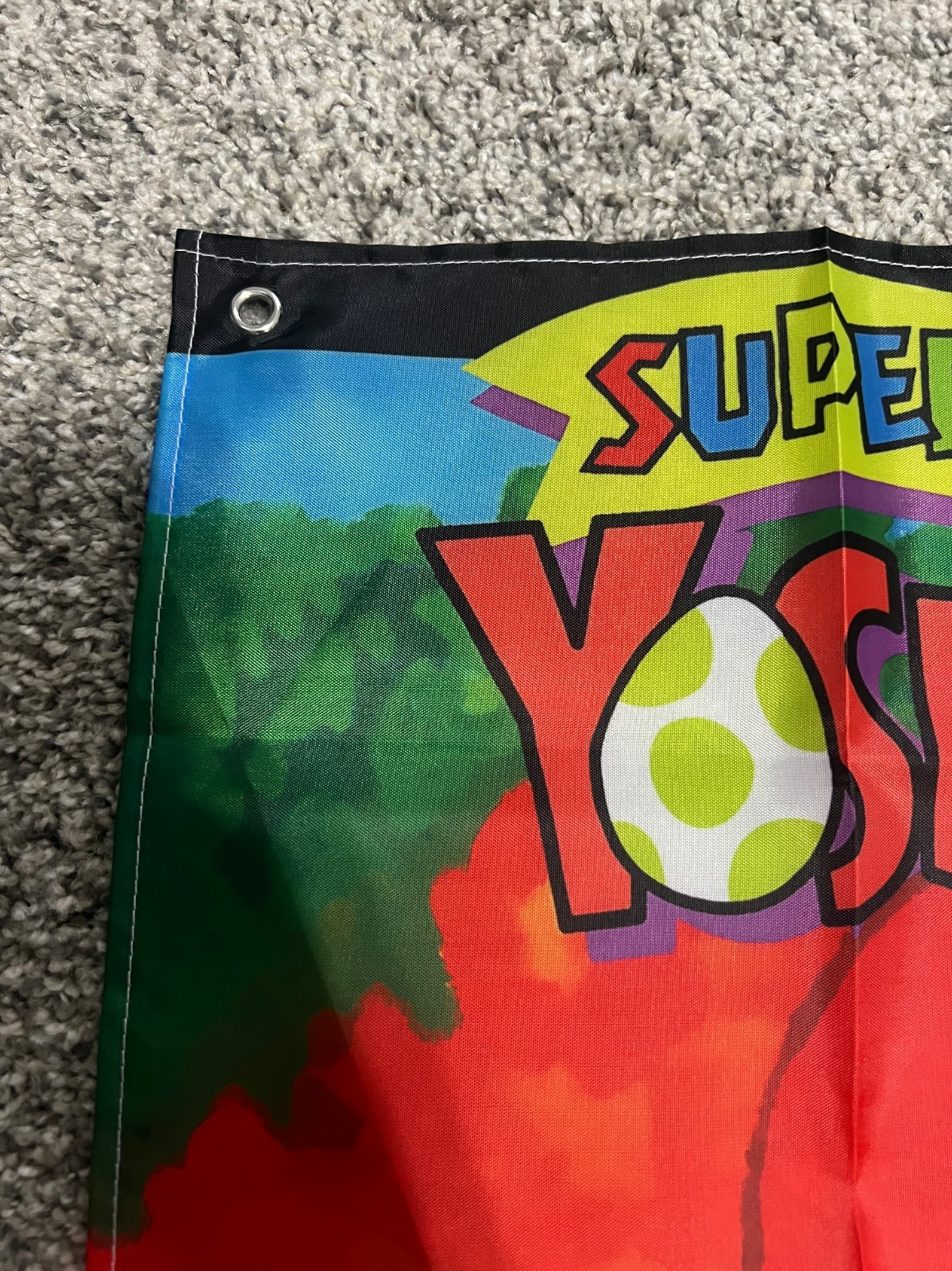 Super Mario World 2 Yoshi’s Island Custom Wall Flag Tapestry 2 x 3 Ft SNES
