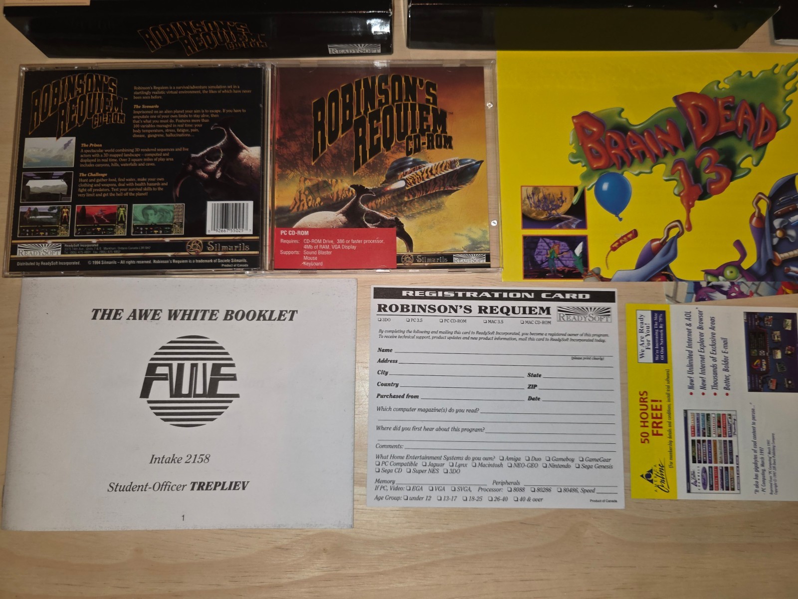 Robinson’s Requiem 1994 IBM PC Game by Silmarils on CD-ROM – CIB!