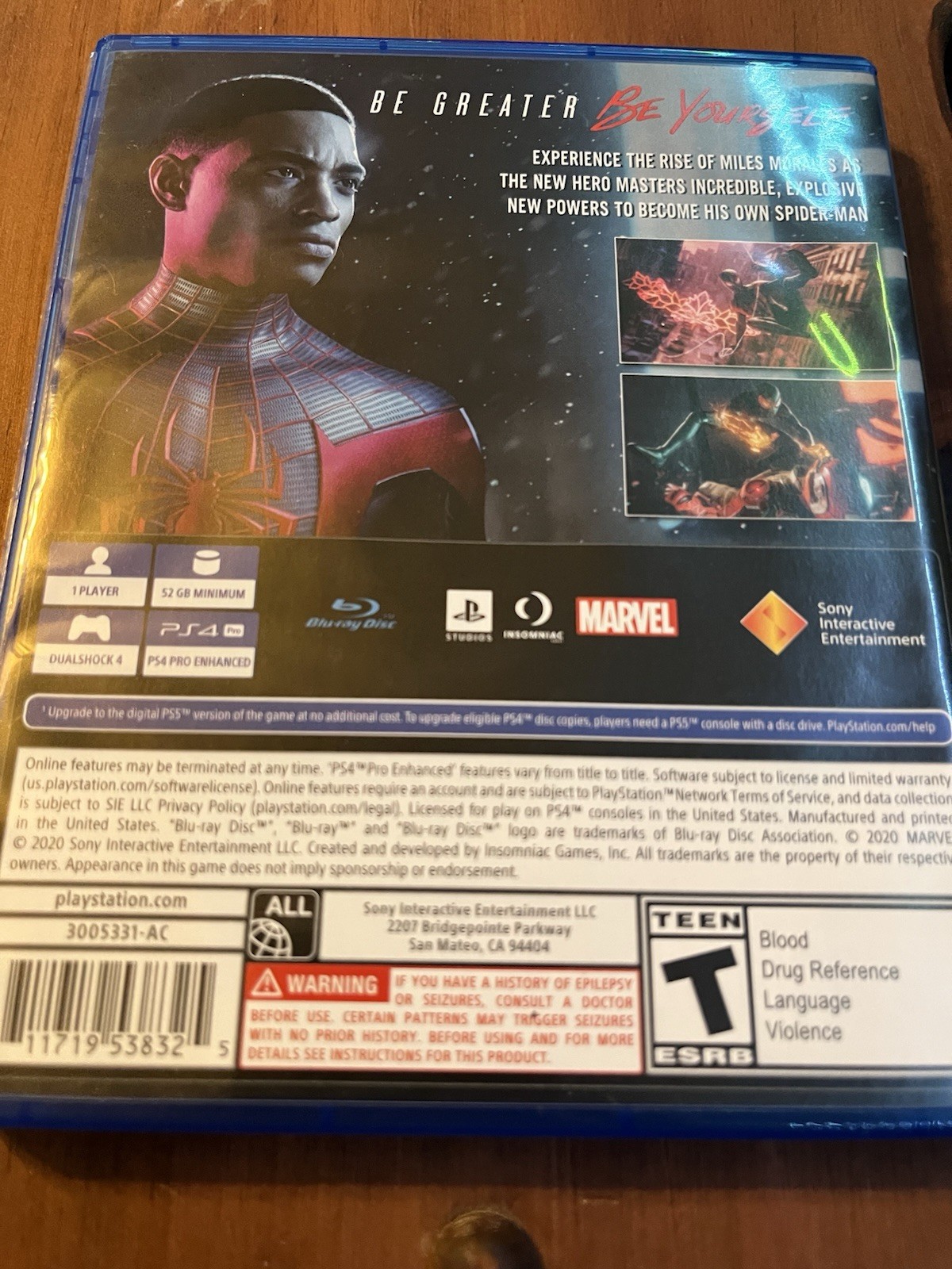 Marvel’s Spider-Man Miles Morales PS4 Game PS5 Upgrade Available