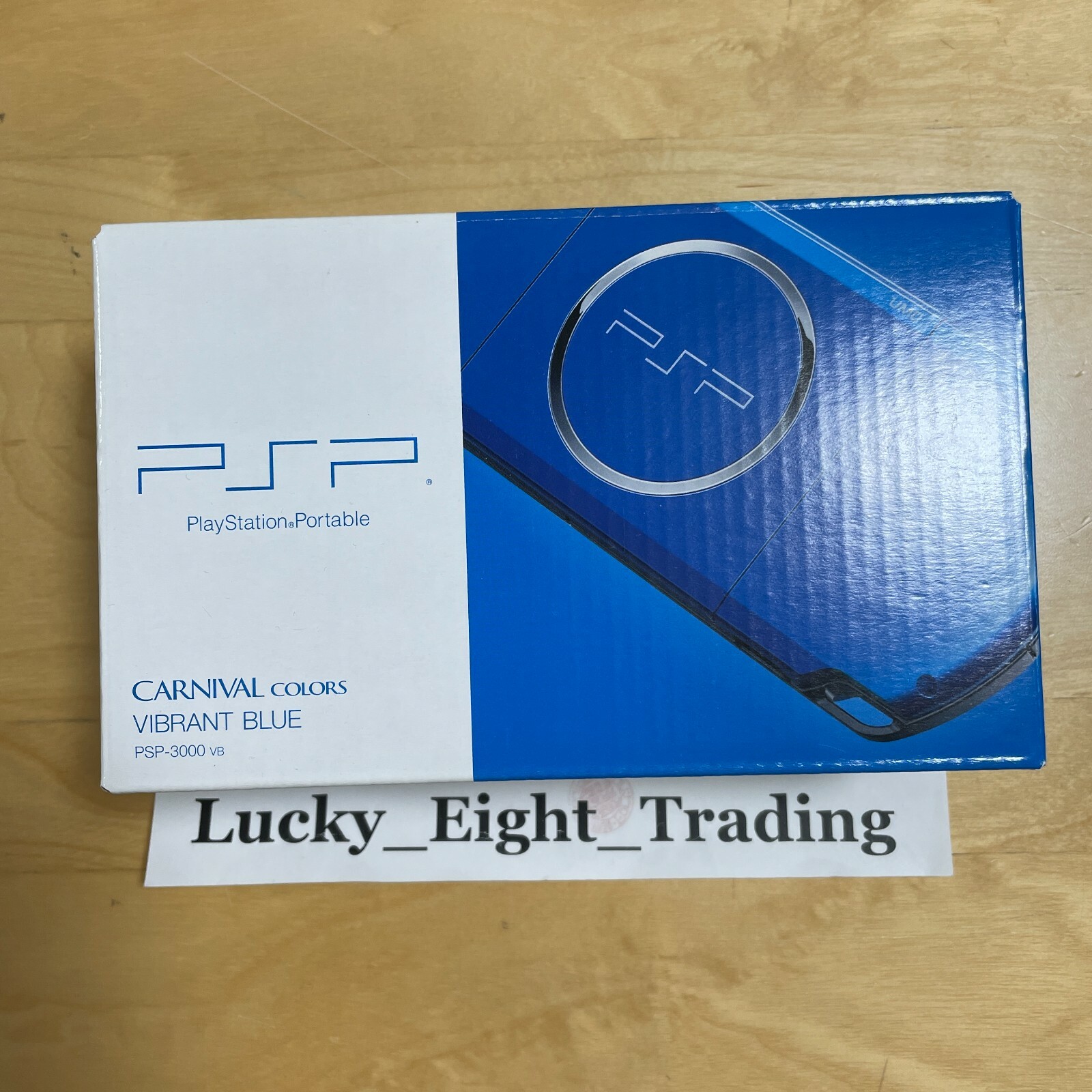 PSP 3000 Vibrant Blue VB Box Charger Console [N]