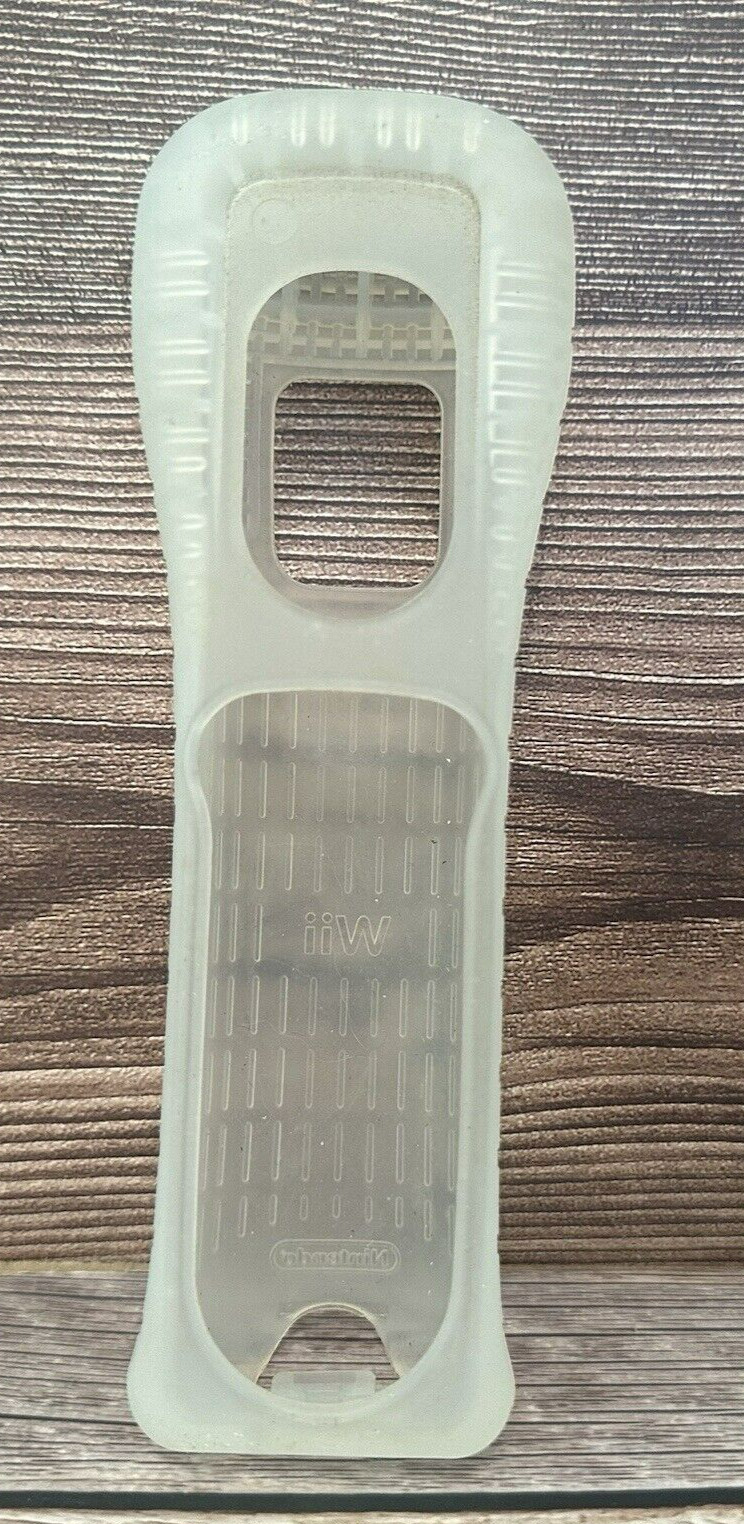 Nintendo Wii OEM Remote Controller Rubber Silicone Gel Cover Sleeve Clear