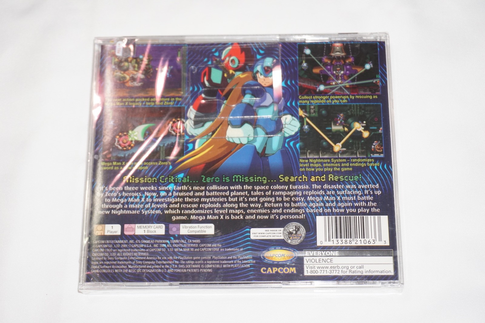 Mega Man x6 (Sony Playstation 1 ps1) NEW Factory Sealed