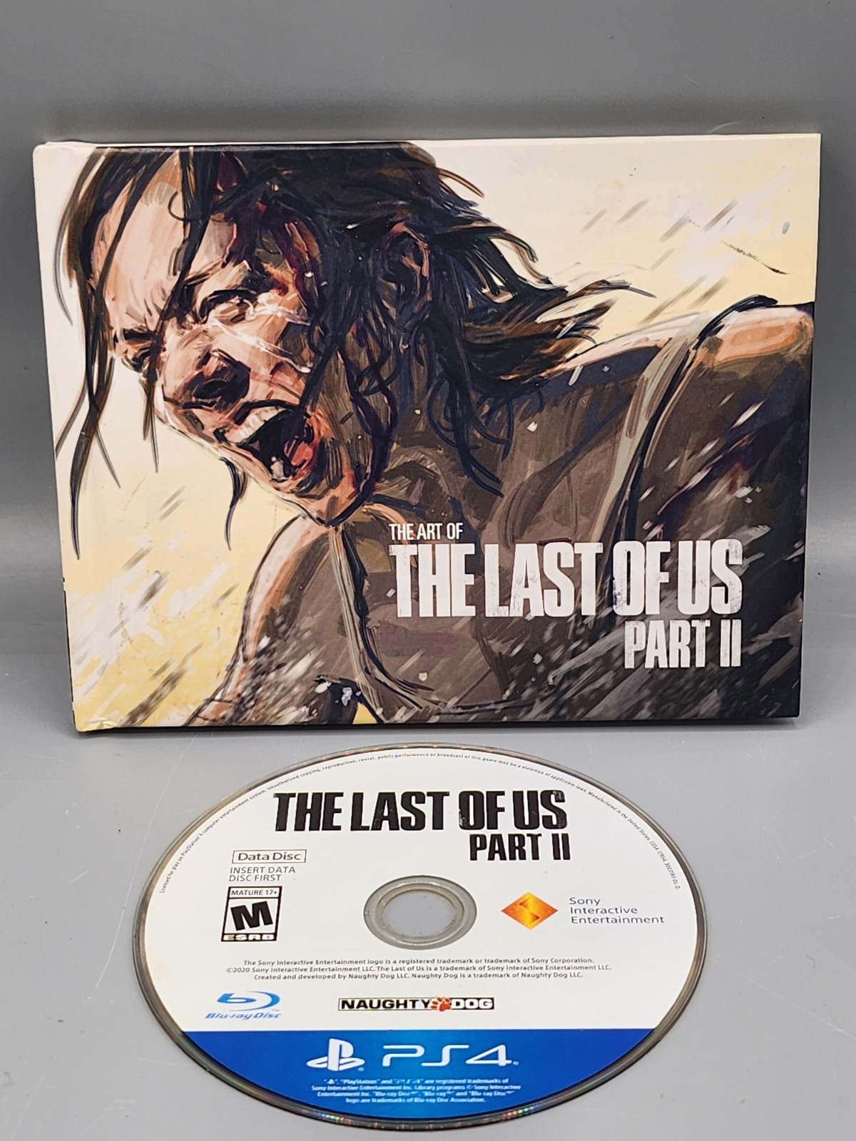 LOT The Last Of Us Part II Part 2 PS4 DATA Disc & The Art Of The Last Of Us Book