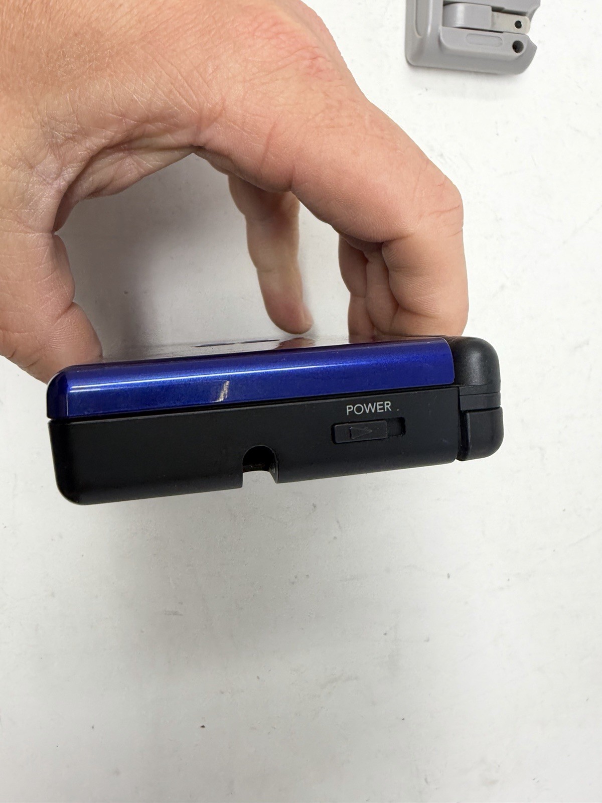 Nintendo DS Lite USG-001 Cobalt Blue Black Handheld Working W/ Charger & Charger