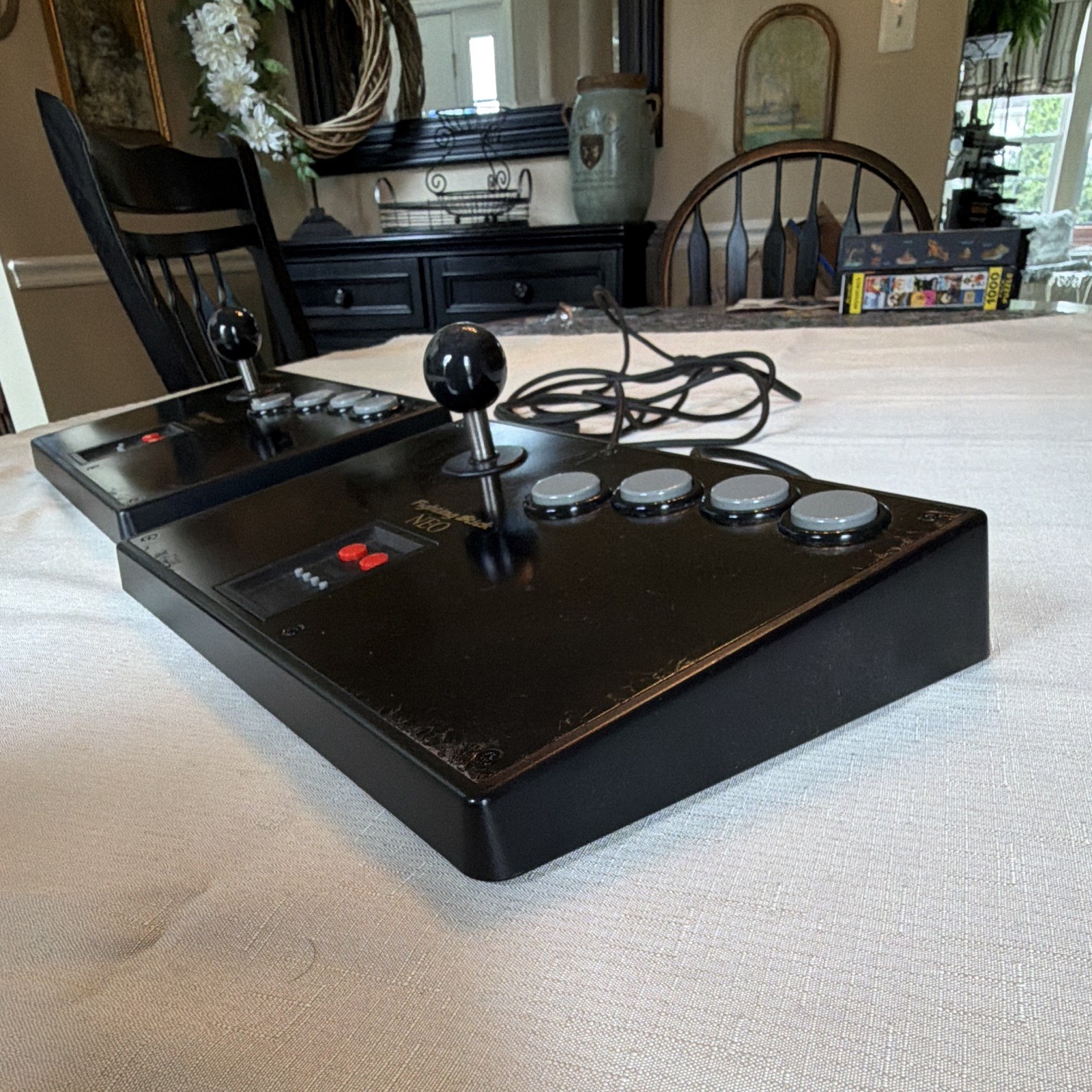 2 Hori Fighting Stick NEO Wired Turbo Joystick for SNK Neo Geo AES HNS-07