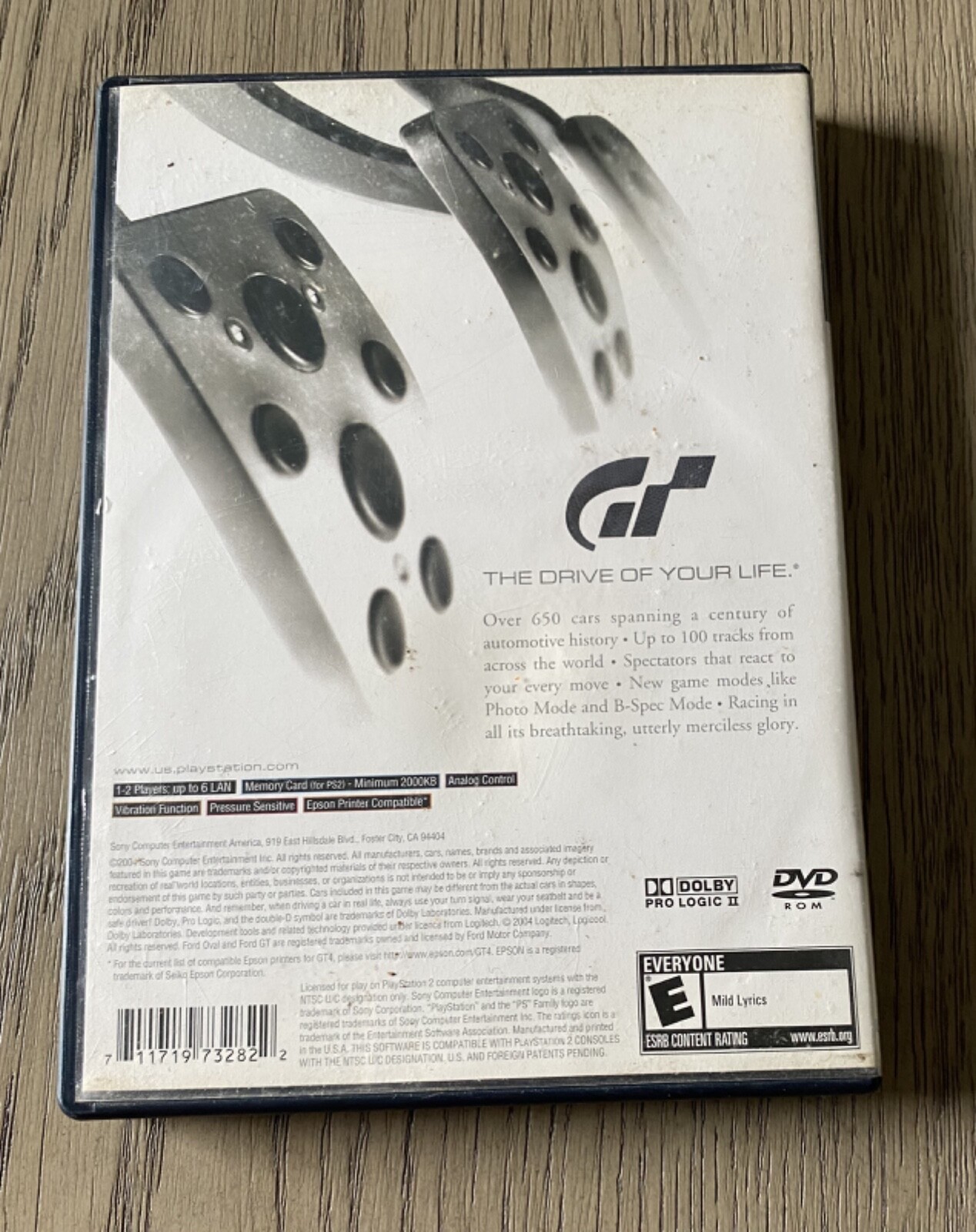 Disc Gran Turismo 4 Driving Simulator Sony Playstation 2 PS2 🔴 black label case
