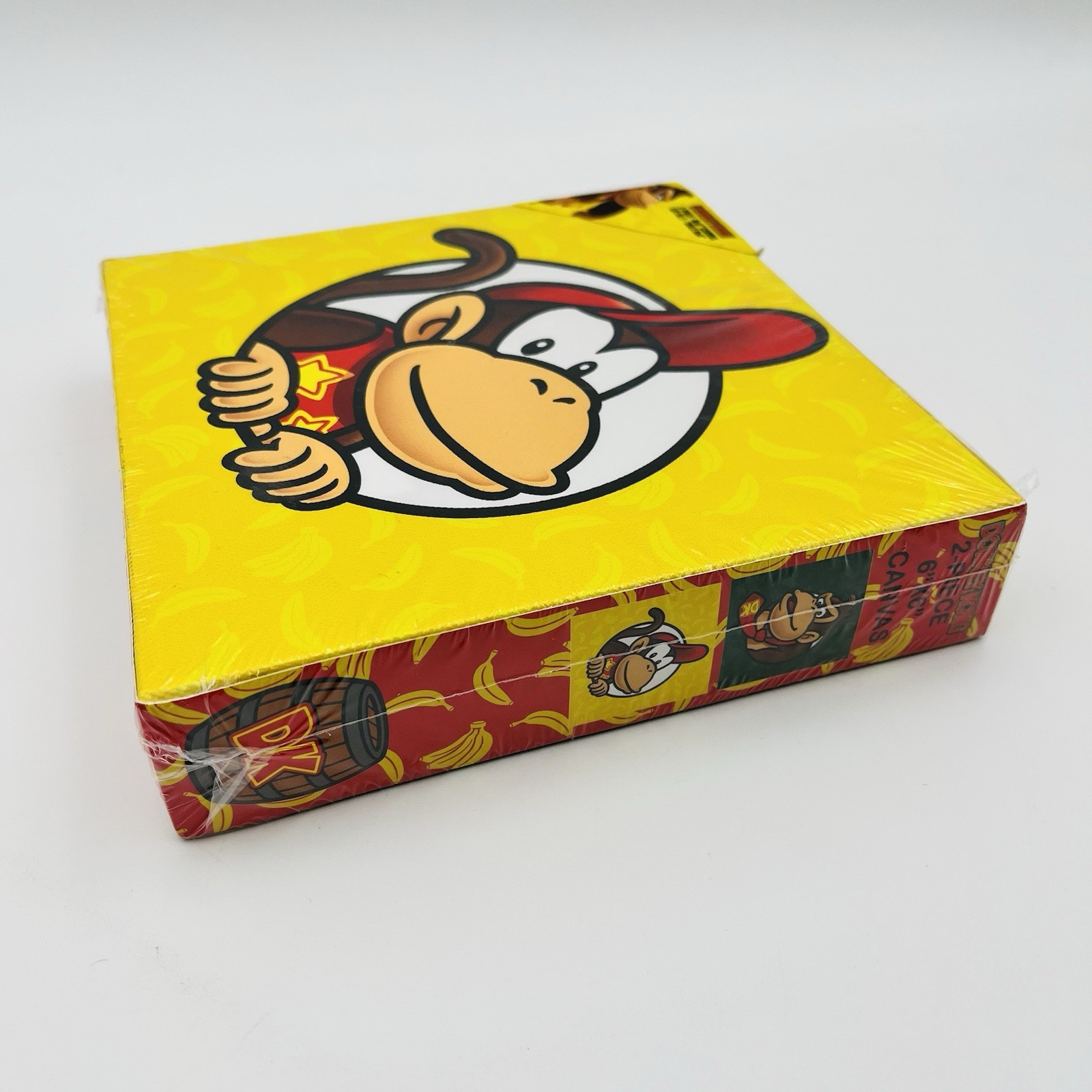 Donkey Kong & Diddy Kong 2-Piece 6″ x 6″ Canvas Wall Art Factory Sealed Nintendo
