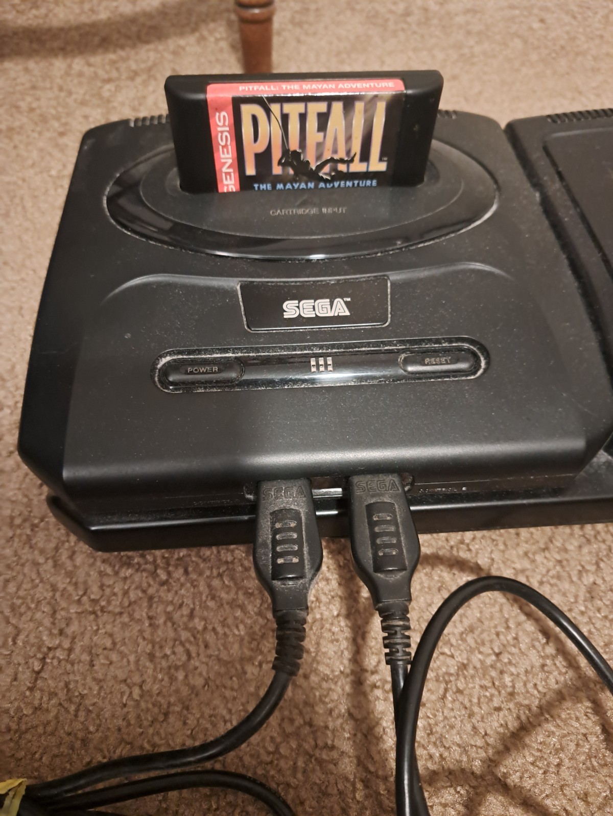 Sega Genesis CD Console. Comes with all of the cords, 2 controllers, and 3 games