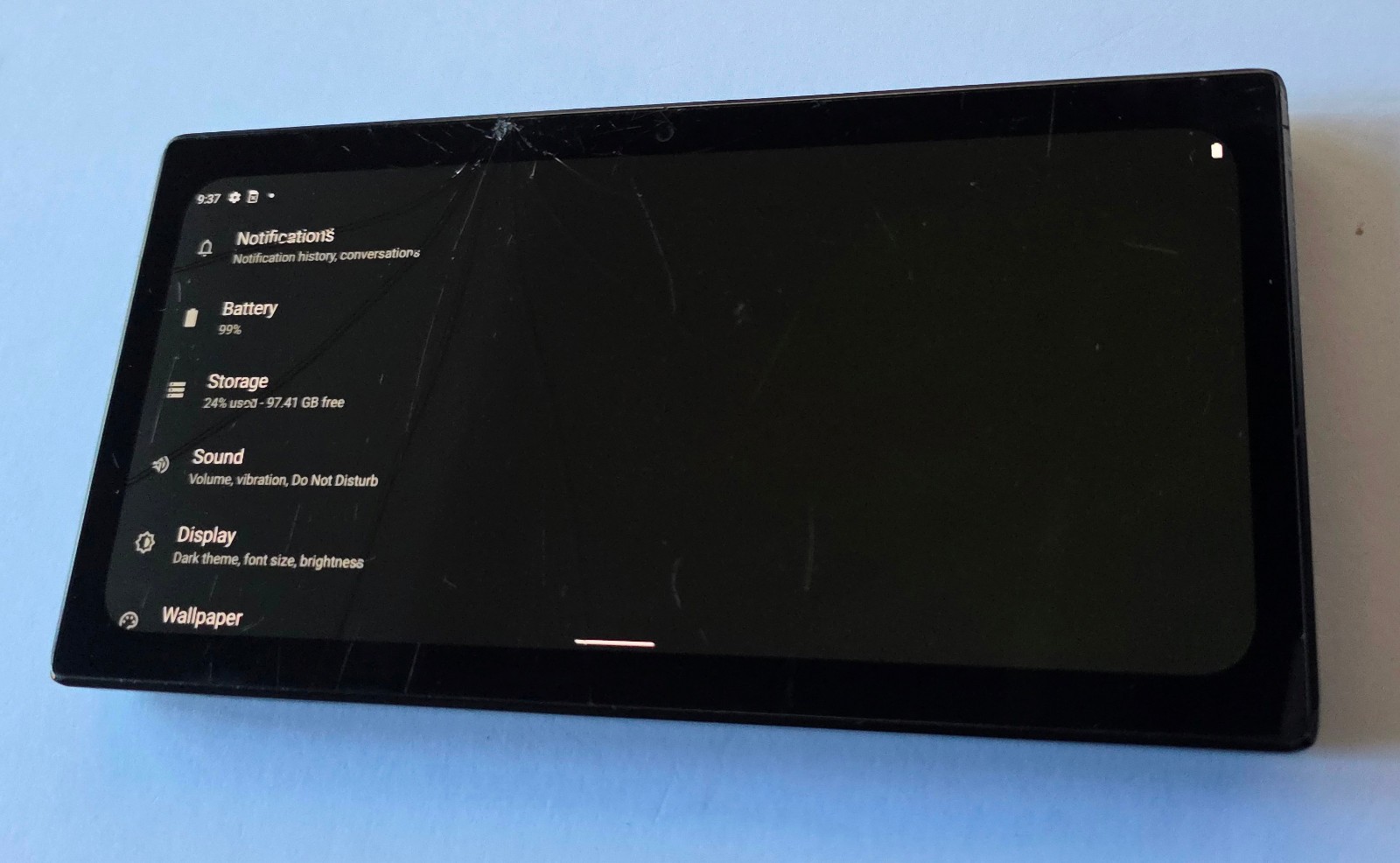 Black Razer Edge 5G Gaming Handheld Android 128GB TABLET – Works but has CRACKS