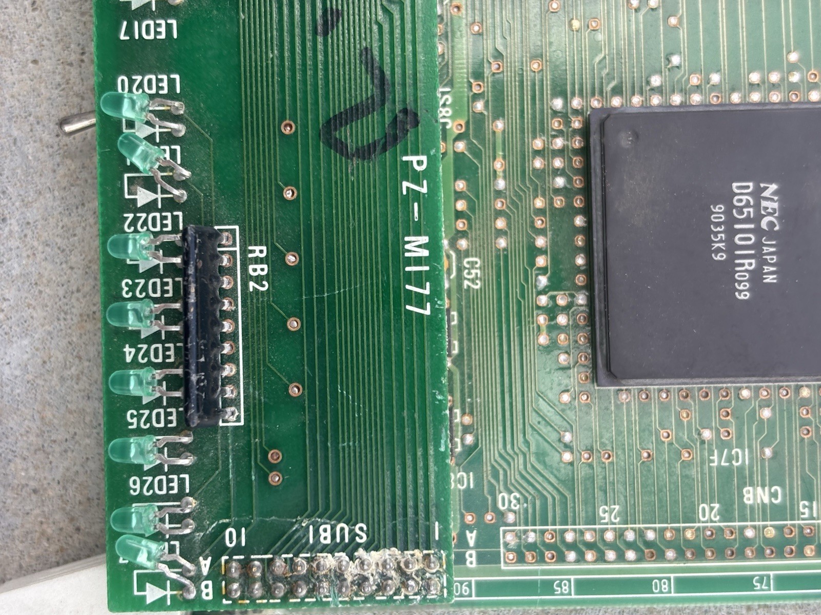 Rare Mystery 1991 NEC Arcade PCB Dual Stack Board SP-464 PZ-M177 Untested