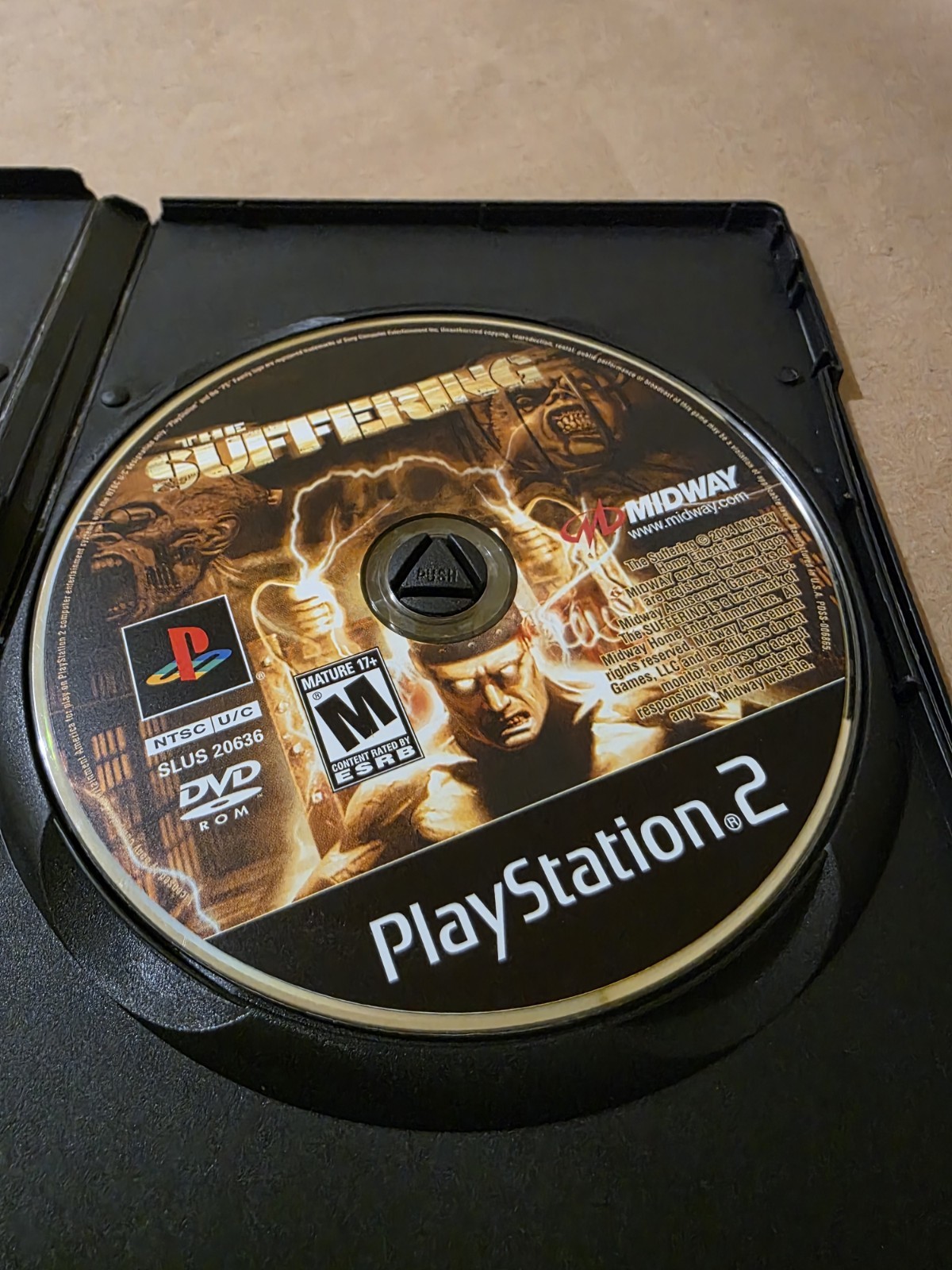 The Suffering Loose Disk Sony PlayStation 2 2004 Midway M Mature NTSC-U/C