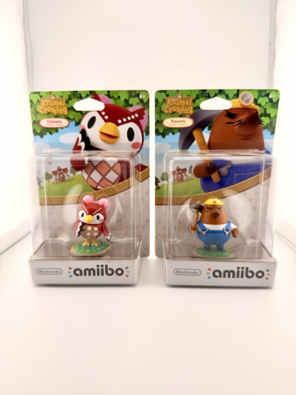 NINTENDO AMIIBO / ANIMAL CROSSING / CELESTE / RESETTI / REESE / CYRUS -LOT OF 4