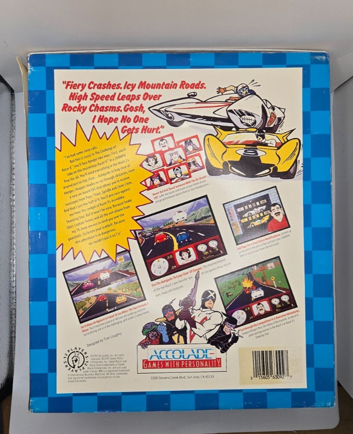 Speed Racer Accolade 3.5″ PC Computer Game Big Box Used