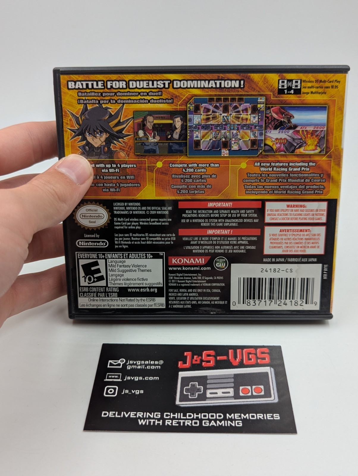 Yu-Gi-Oh 5D’s WC 2011 Over the Nexus – Nintendo DS – CIB No Cards – Tested